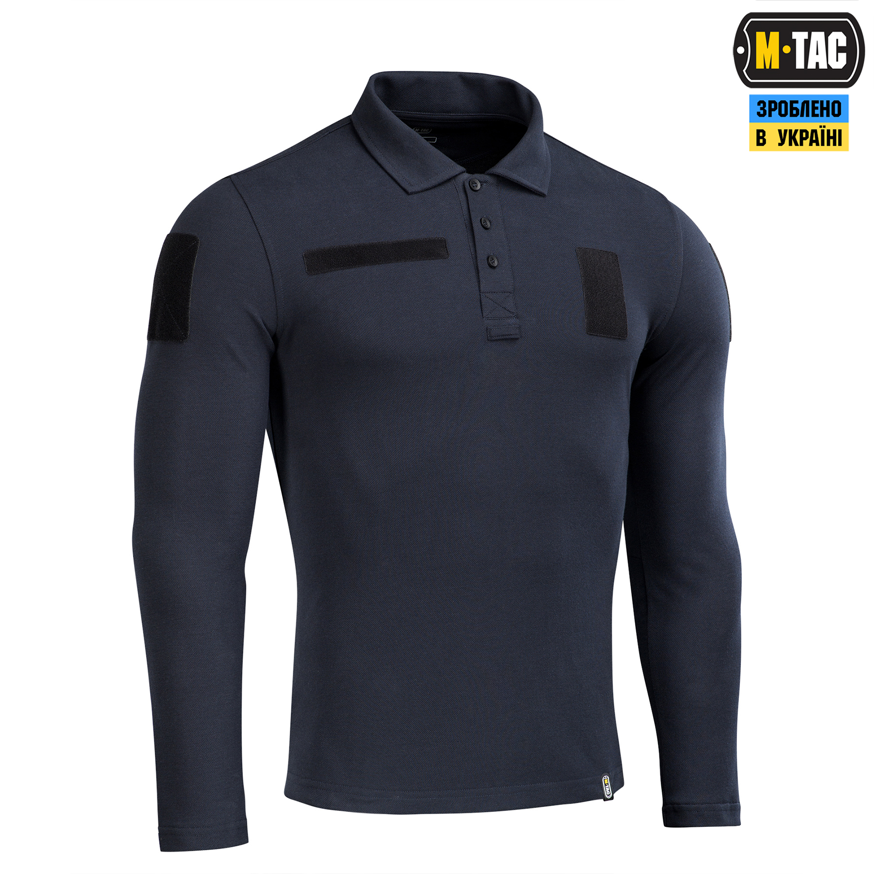 M-Tac поло тактическое длинный рукав 65/35 Dark Navy Blue — 4