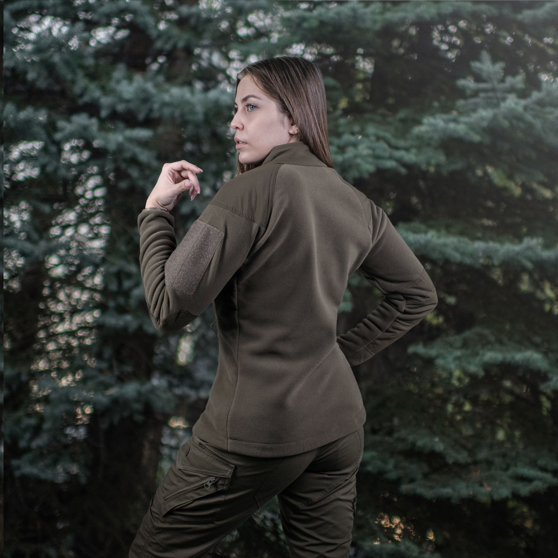 M-Tac куртка Combat Fleece Polartec Jacket Lady Dark Olive — 9