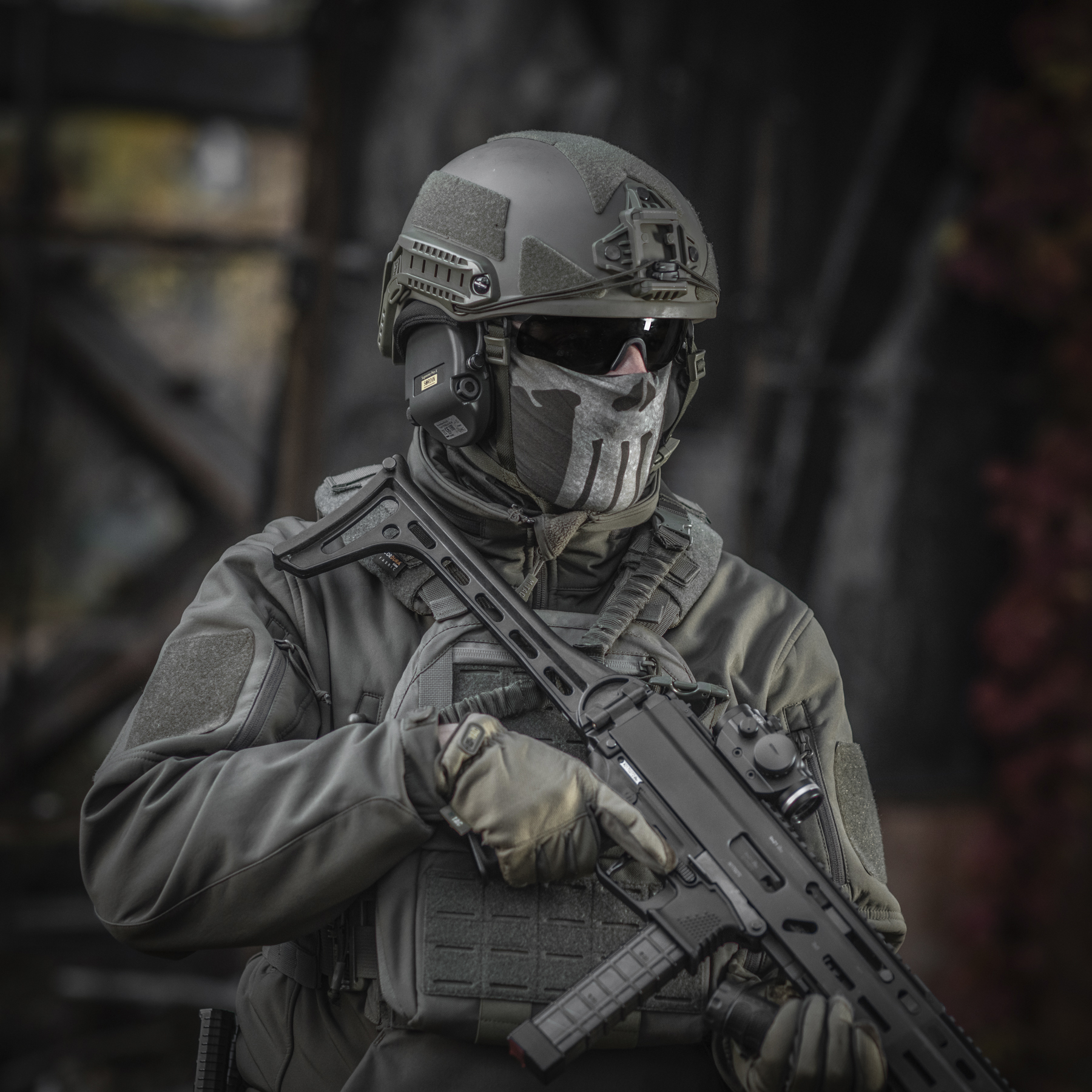 M-Tac шарф-труба облегченный Punisher Olive — 12