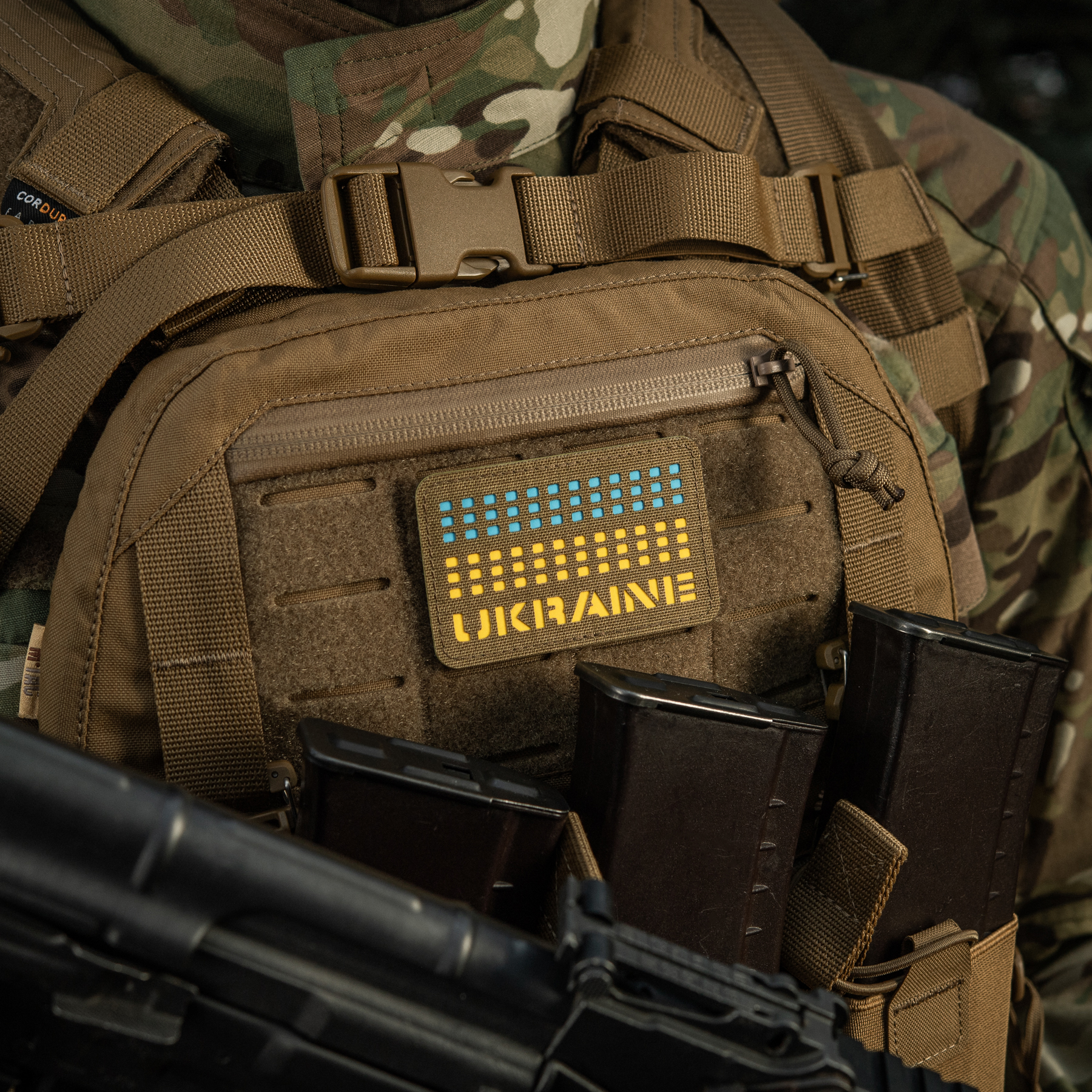 M-Tac нашивка Ukraine Laser Cut Coyote/Yellow/Blue/GID — 9