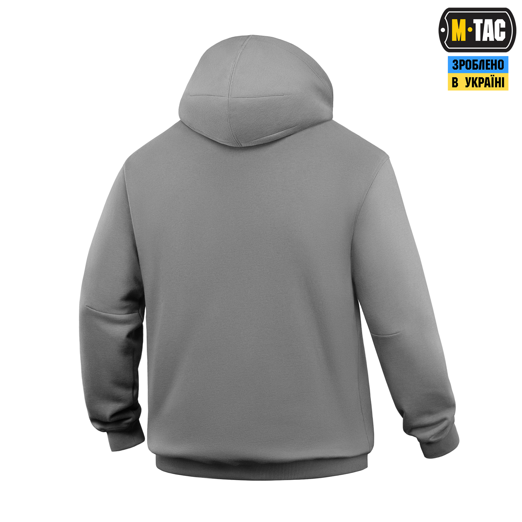 M-Tac кофта Hoodie Чорні Запорожці Cotton Hard Light Grey — 5