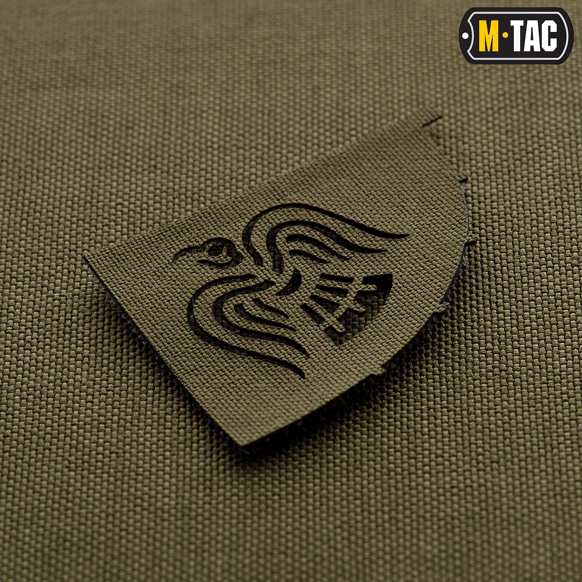 M-Tac нашивка Стяг Крука сквозная Laser Cut Ranger Green — 3