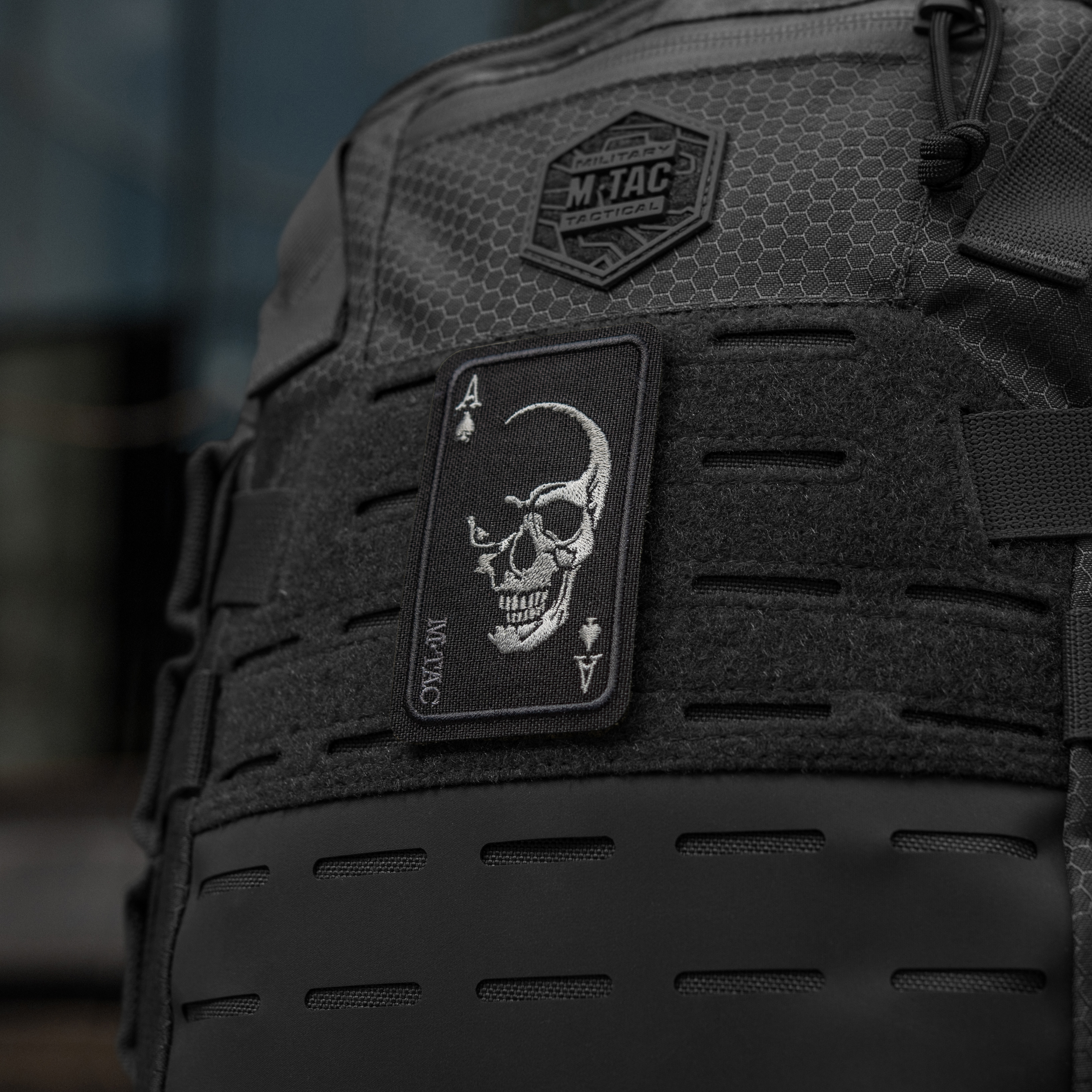 M-Tac нашивка Face of war (вишивка) Black — 3