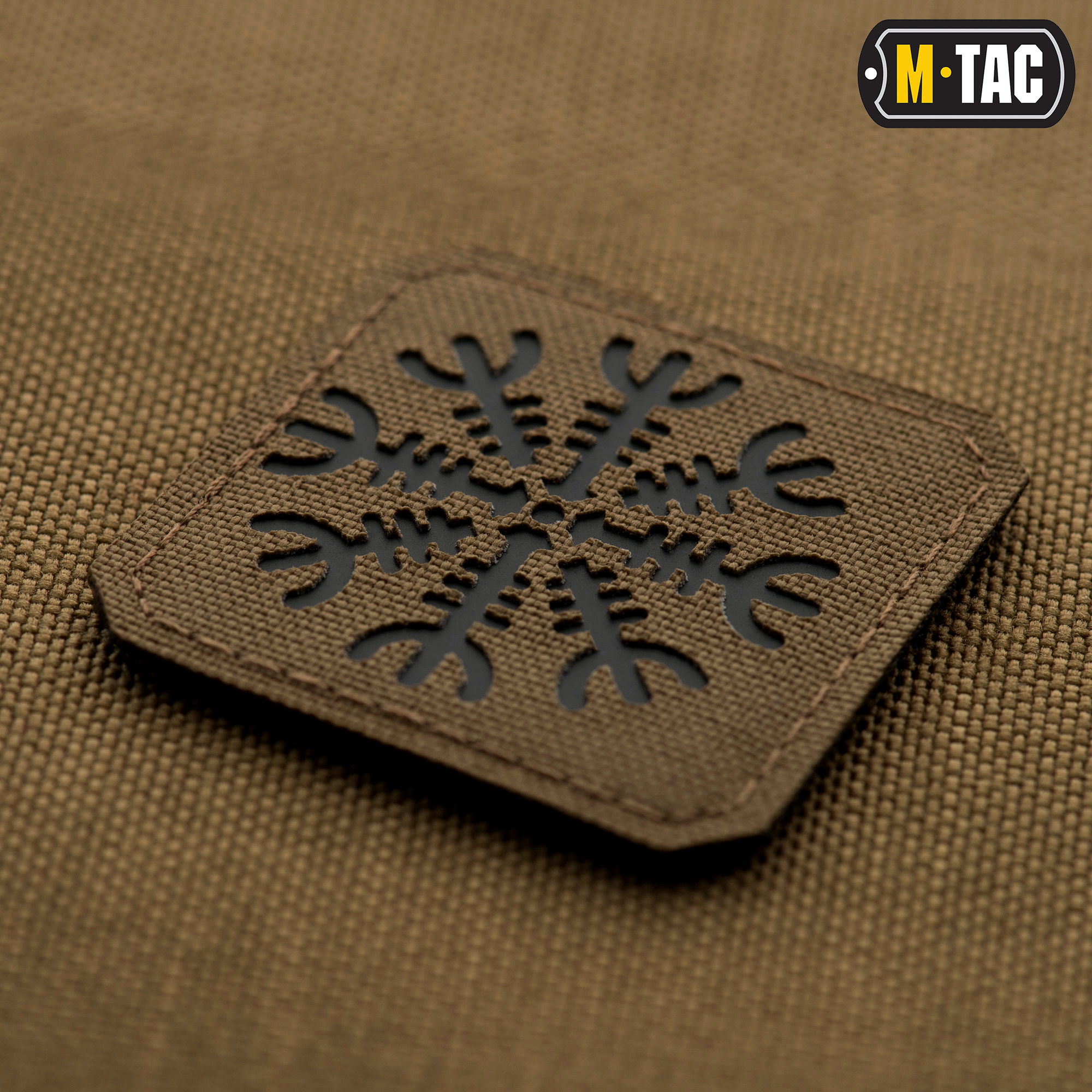 M-Tac нашивка Шлем Ужаса Laser Cut Coyote/Black — 3