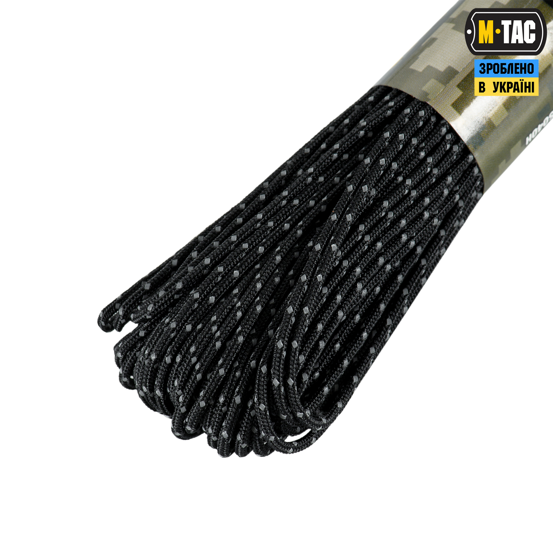 M-Tac паракорд Minicord Mil-Spec 30m Black Reflective — 4