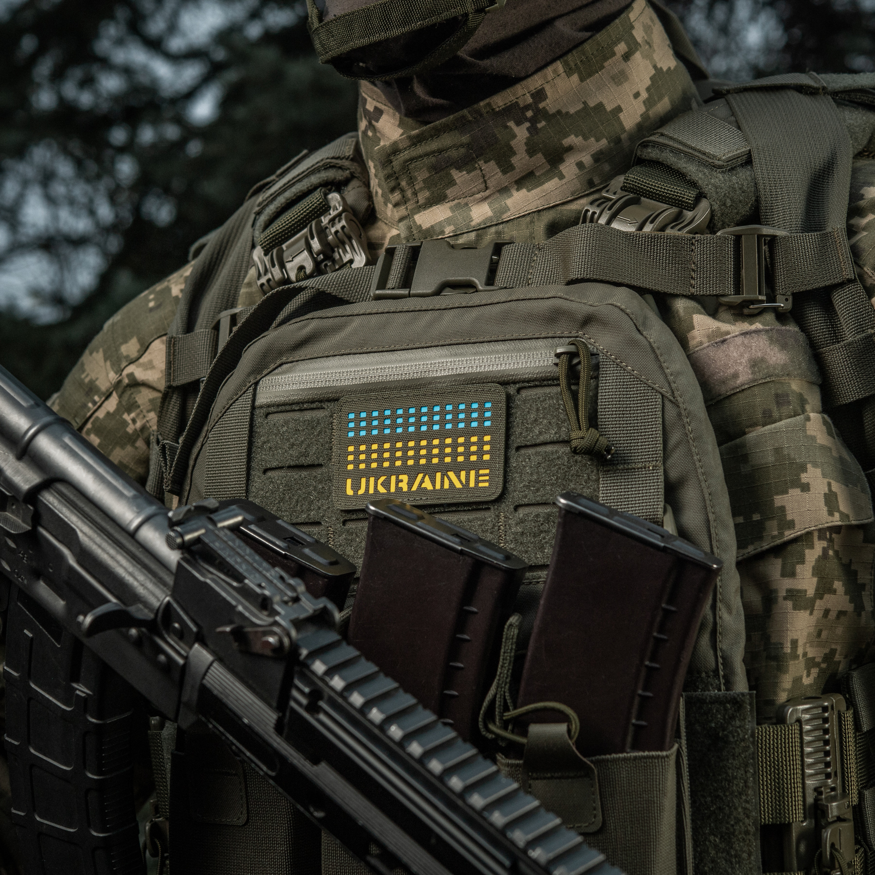 M-Tac нашивка Ukraine Laser Cut Ranger Green/Yellow/Blue/GID — 6