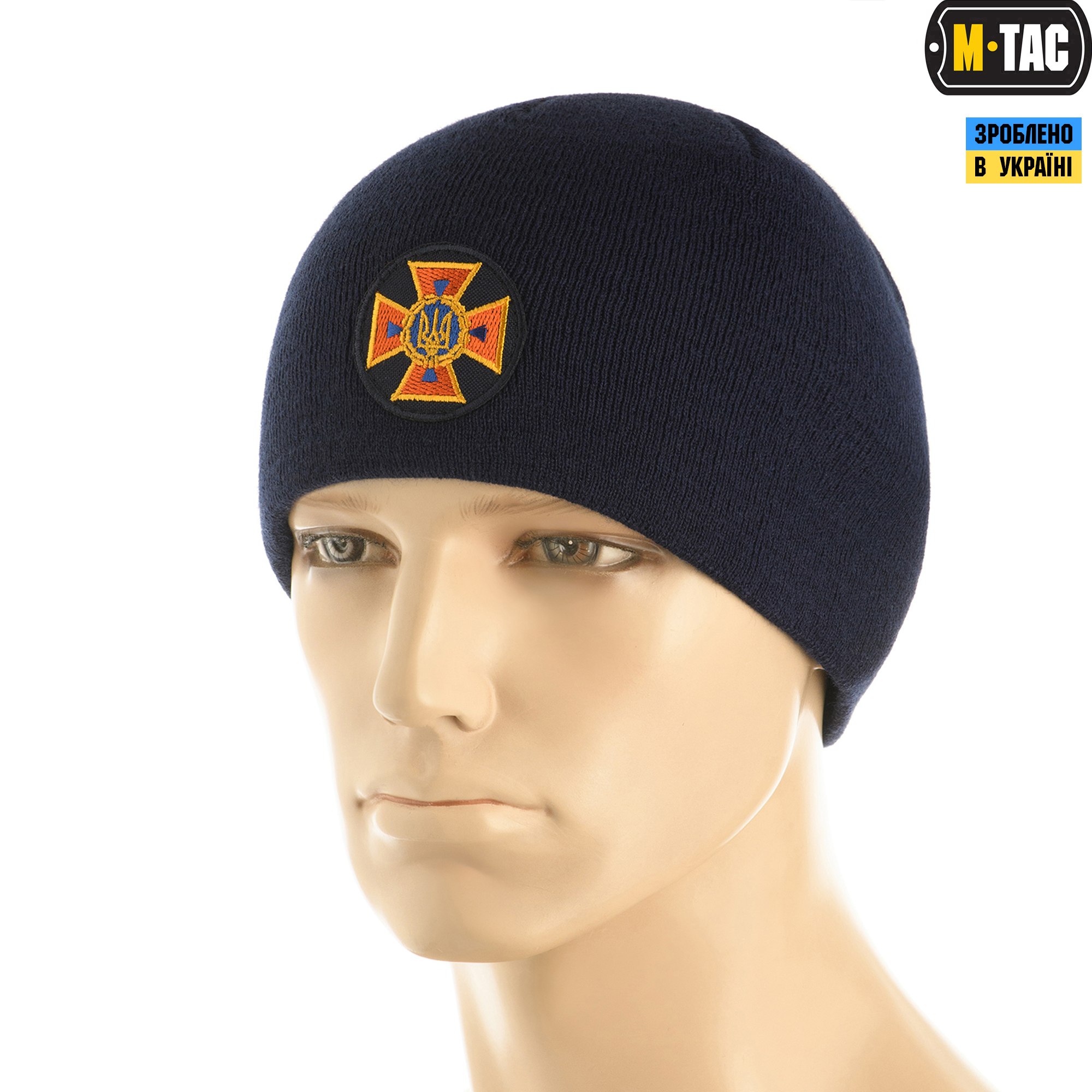 M-Tac шапка ДСНС тонкая вязка 100% акрил Dark Navy Blue — 2