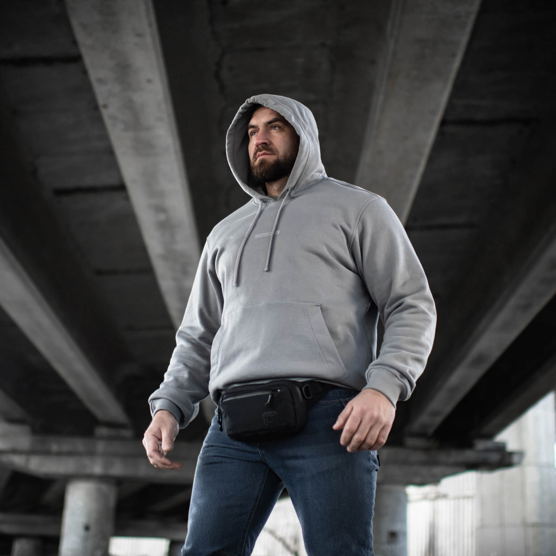 M-Tac кофта Hoodie Born by Revolution Oversize Hard Light Grey — 10