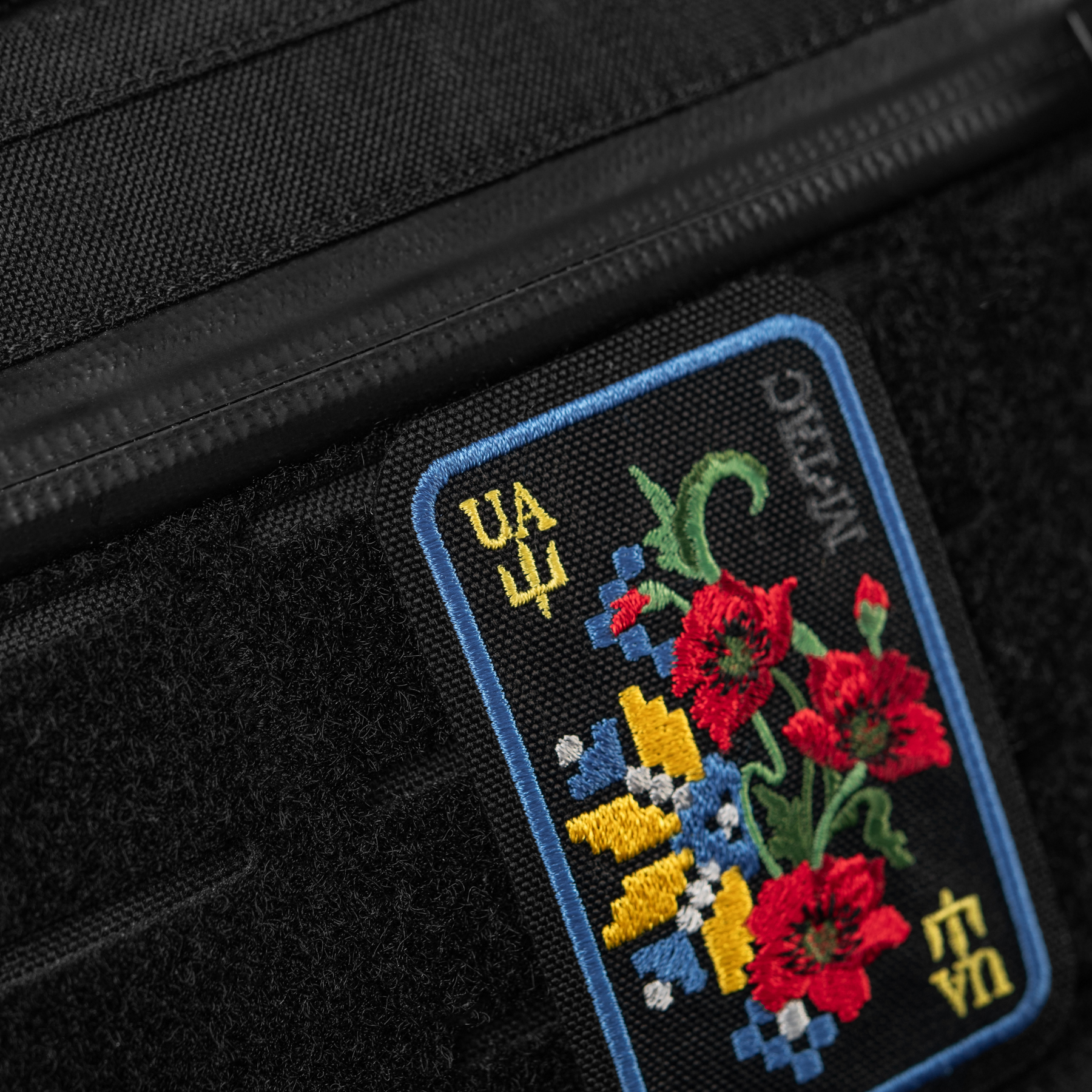 M-Tac нашивка Орнамент Мак (вышивка) Black/Yellow/Blue — 6