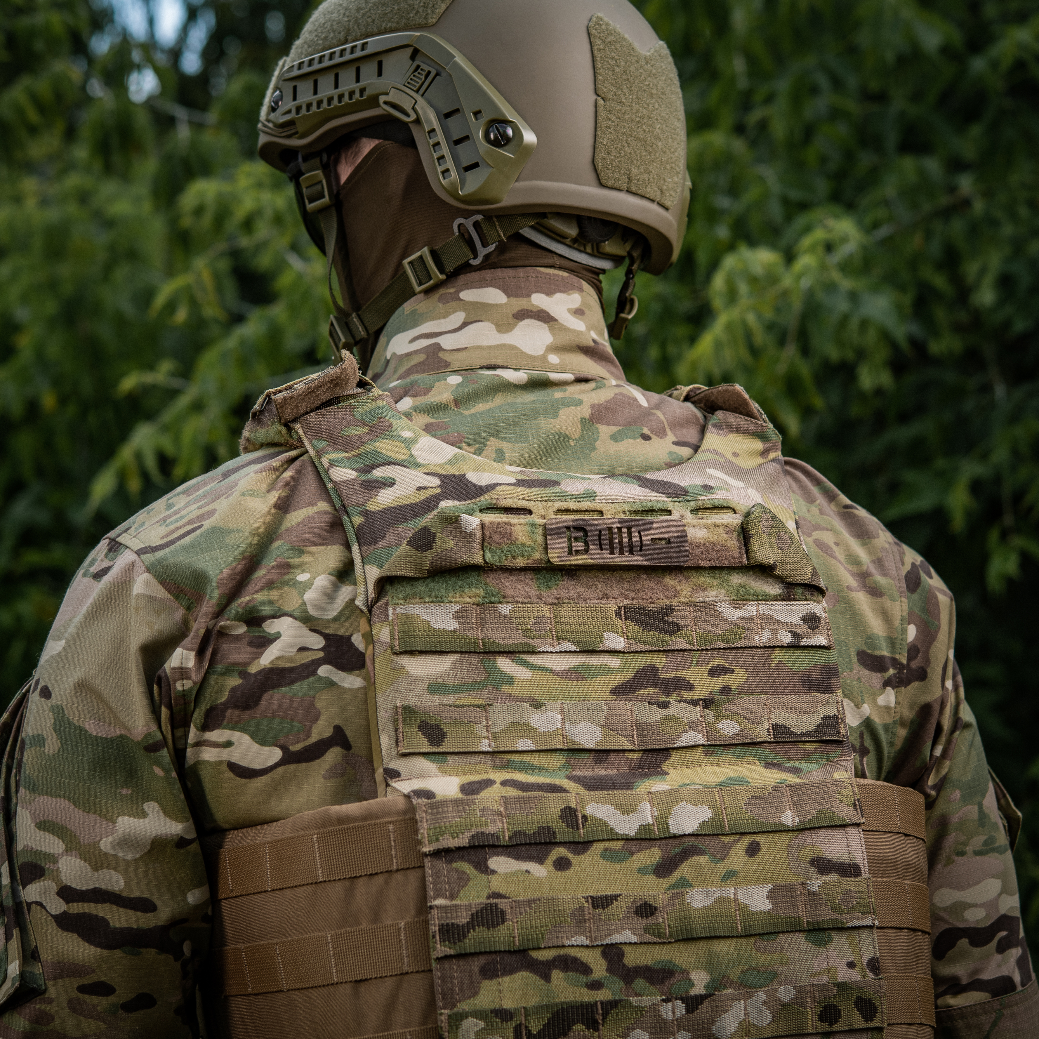 M-Tac нашивка группа крови B (III) - сквозная Laser Cut 25х80 Multicam — 5