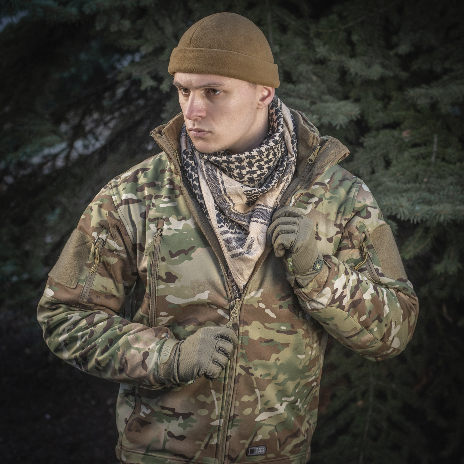 M-Tac шарф шемаг плотный Khaki/Black — 12