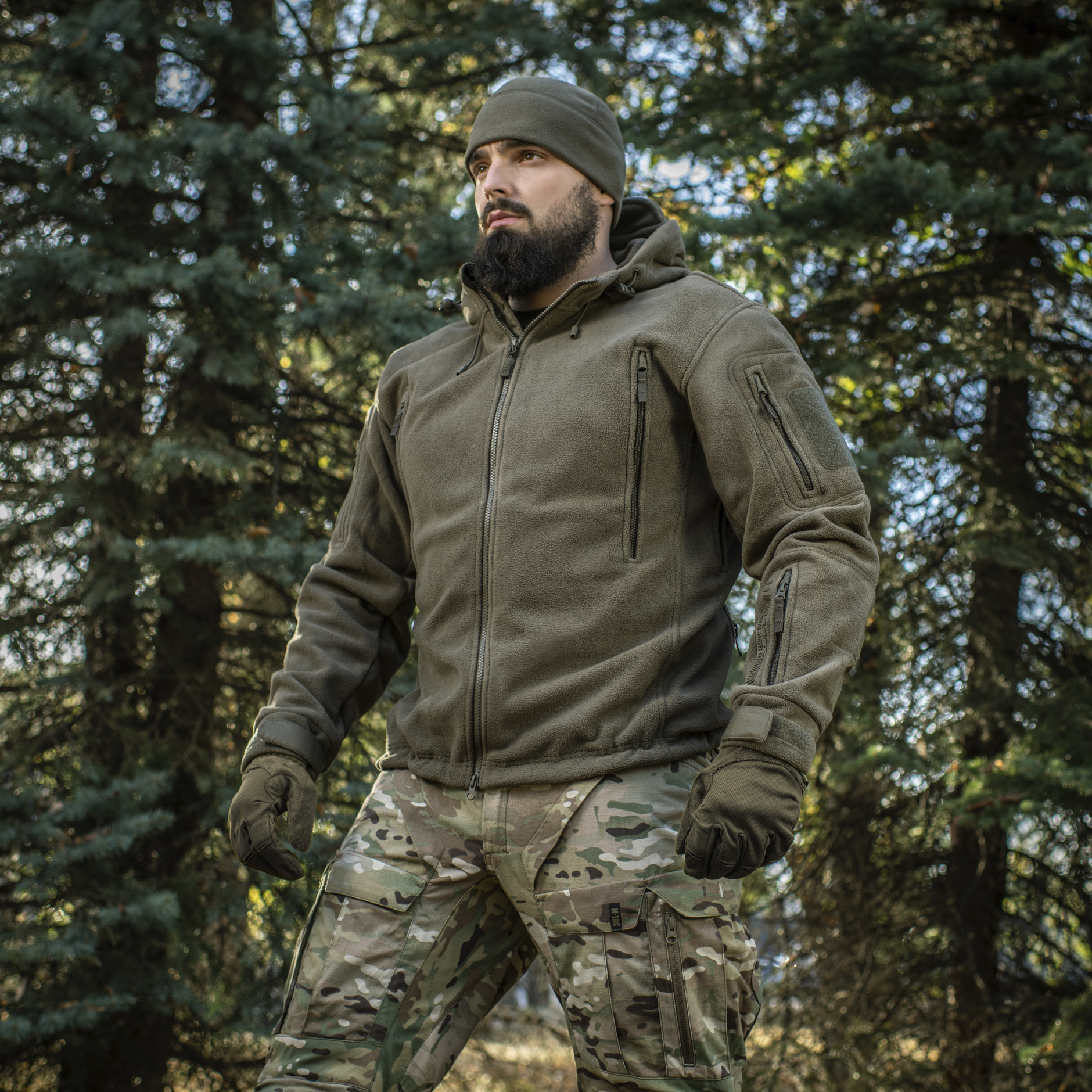 M-Tac куртка флисовая Windblock Division Gen.II Dark Olive — 14