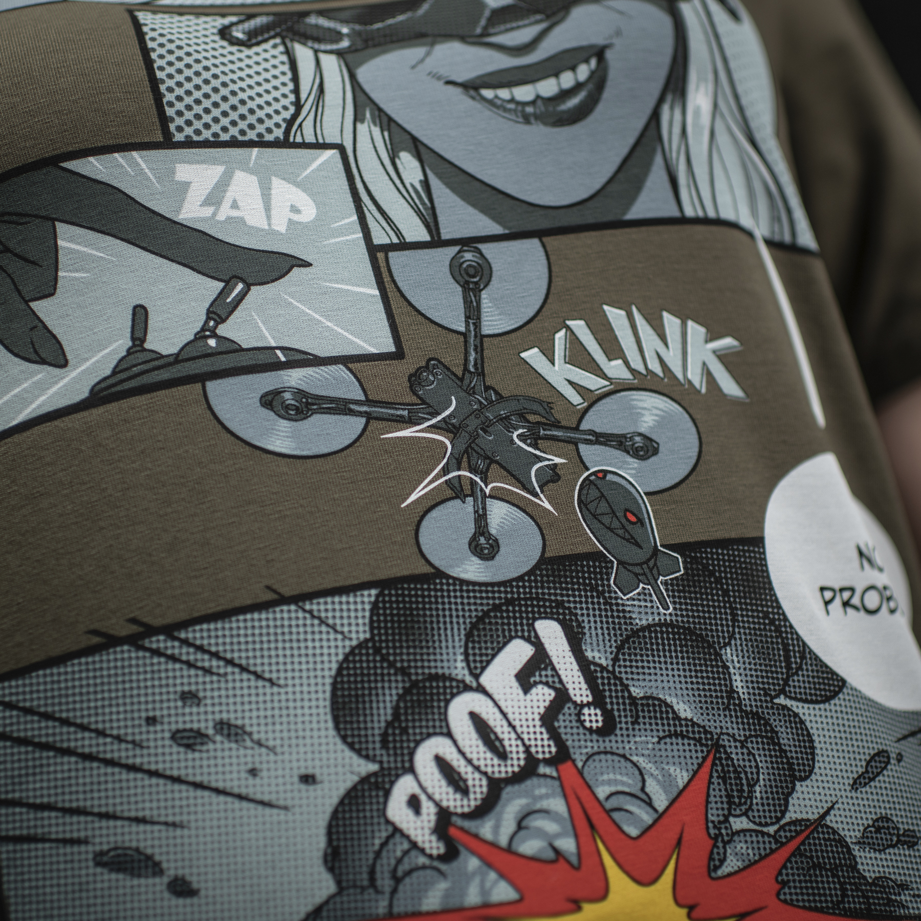 M-Tac футболка Comics Drone Girl Dark Olive — 17