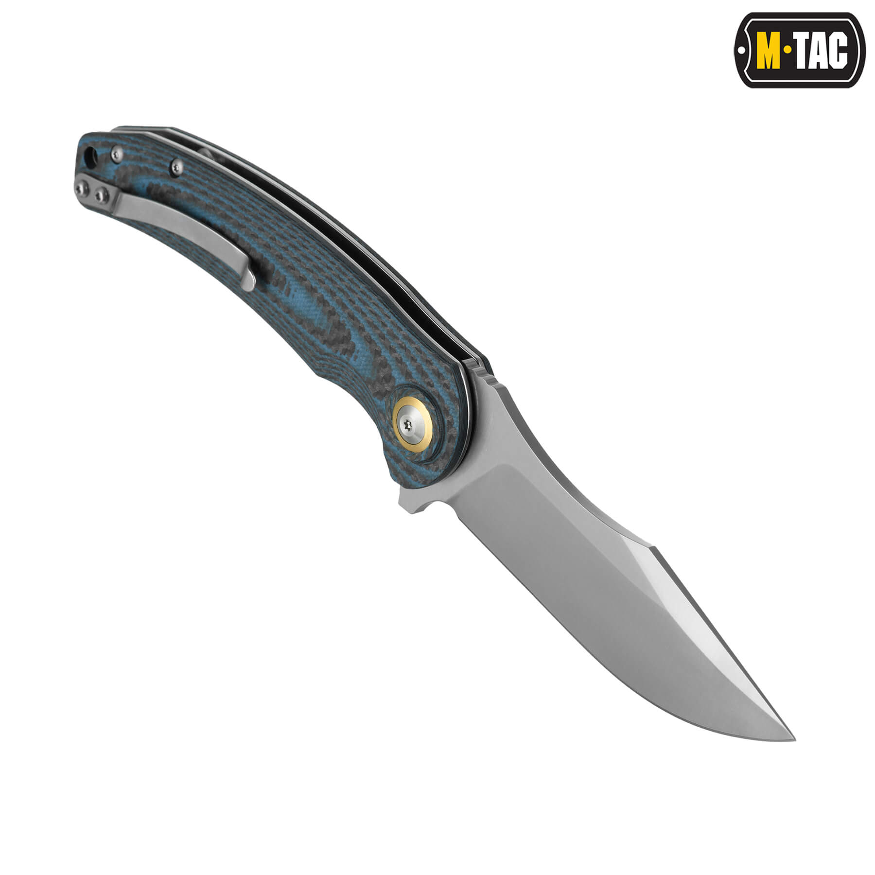M-Tac нож складной Type 15 Carbon/Blue — 6