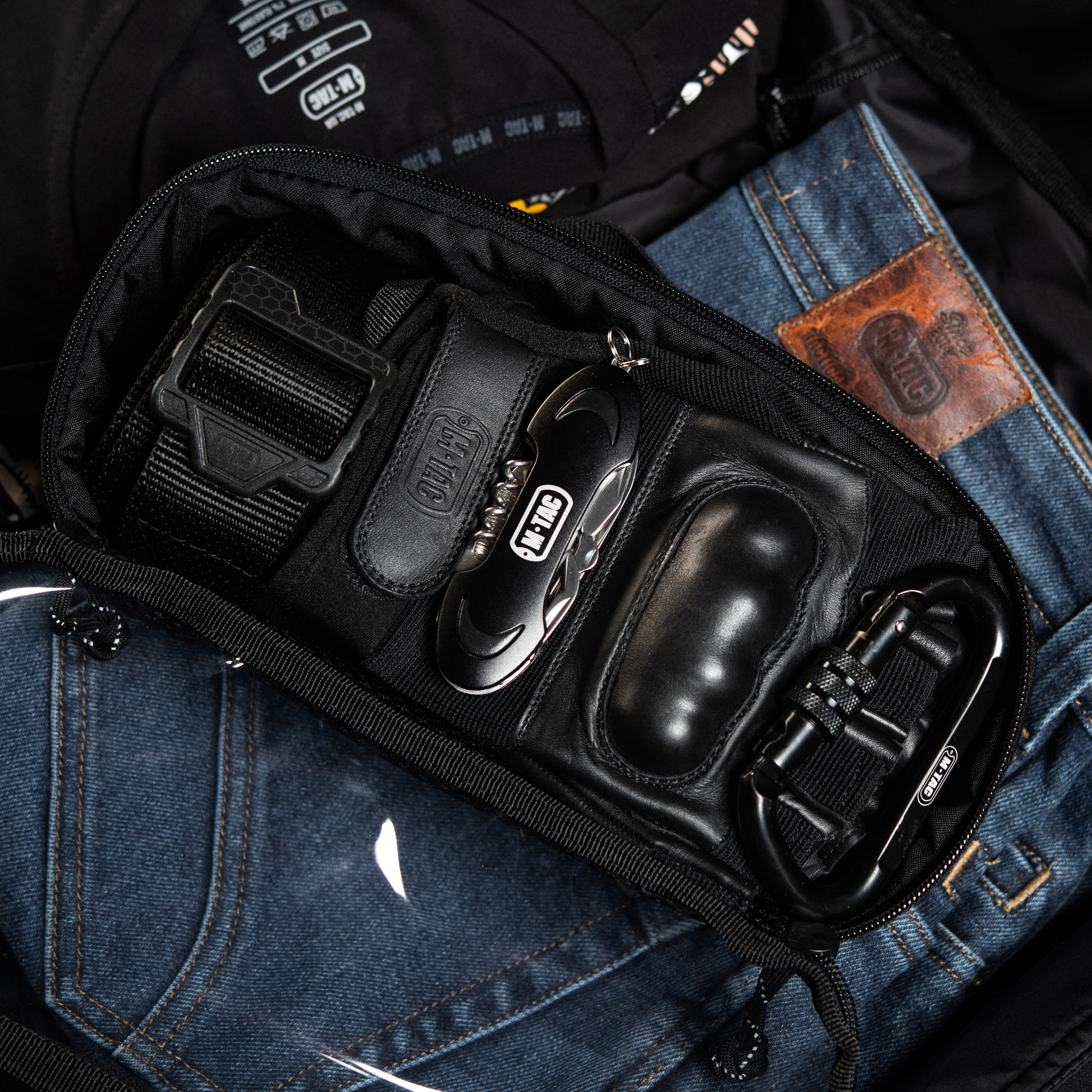 M-Tac органайзер утилитарный прозрачный Elite Medium (26х11 см) Black — 10