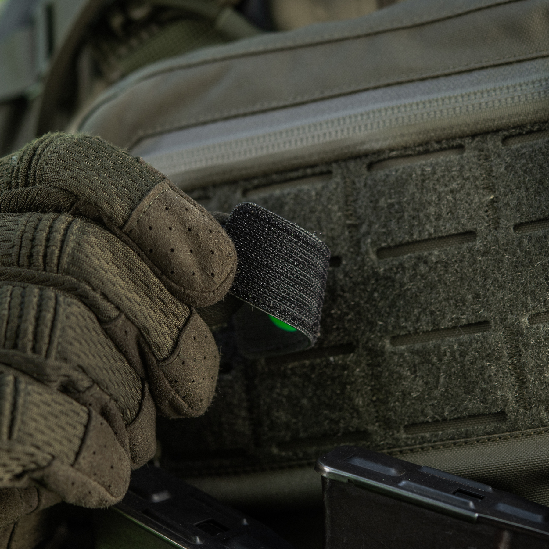 M-Tac нашивка Cat Eyes Laser Cut Ranger Green/Green/GID — 10