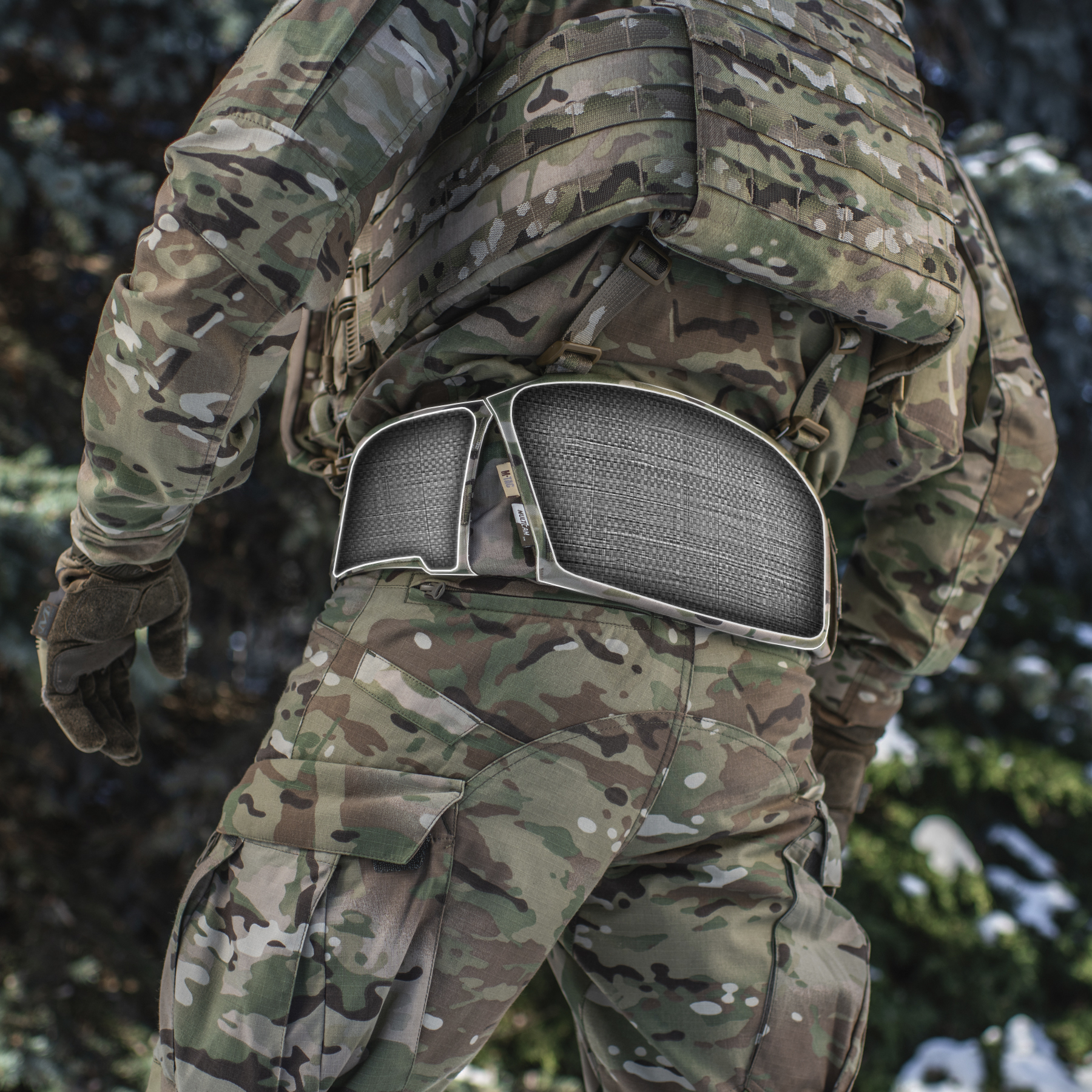 M-Tac пояс тактический War Belt ARMOR Tegris D-Ring Cobra Multicam — 11