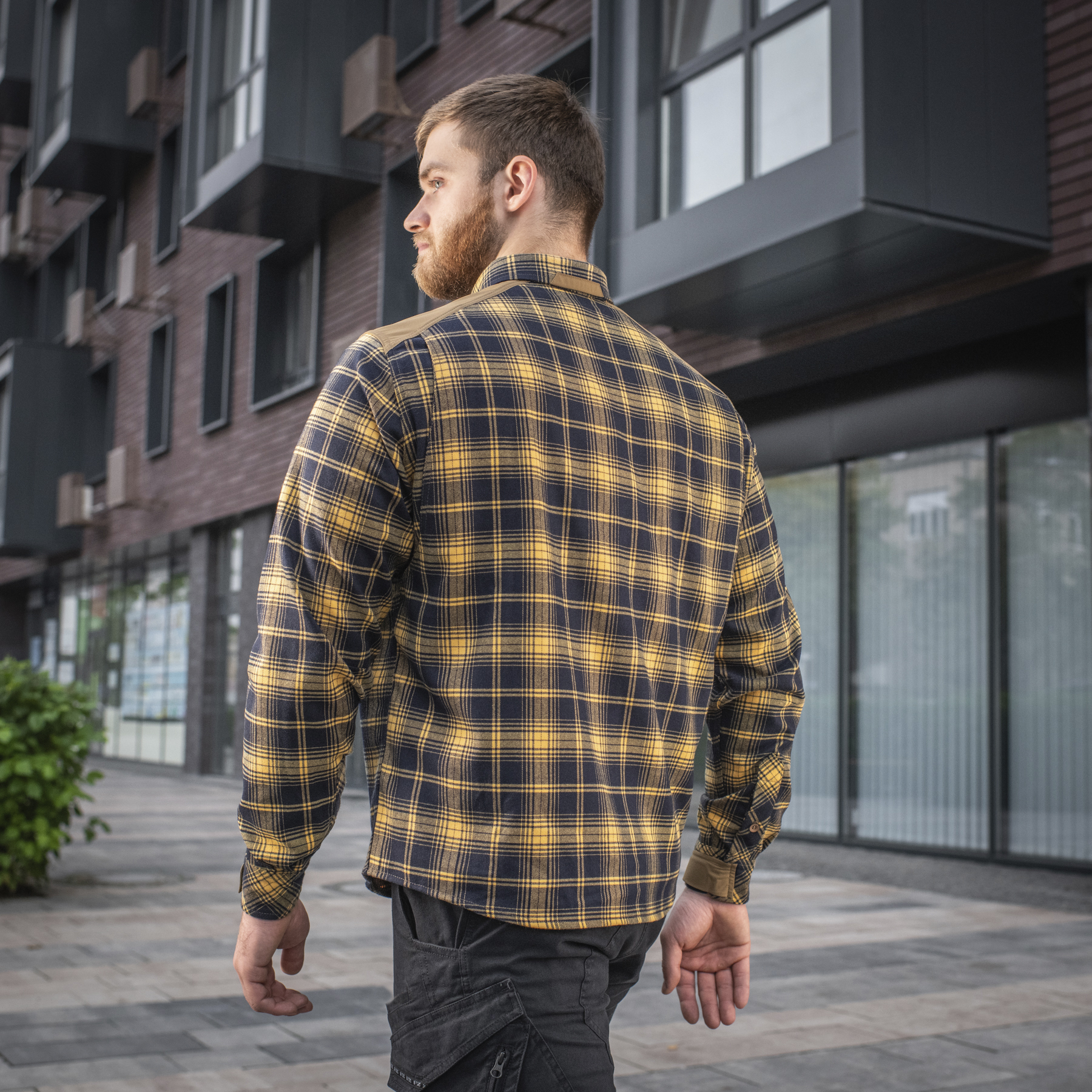 M-Tac рубашка Redneck Shirt Navy Blue/Yellow — 11