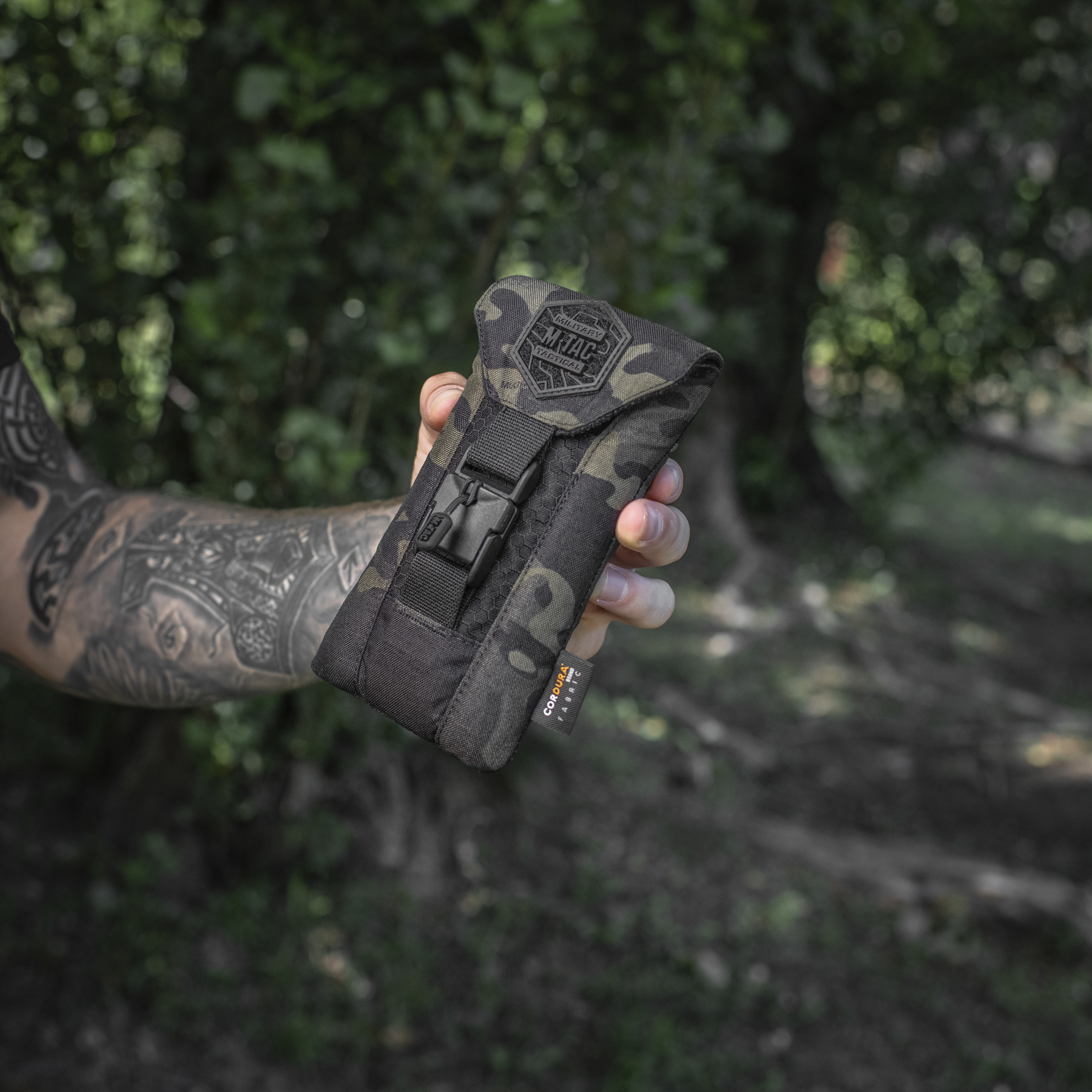 M-Tac подсумок для смартфона Elite Large Hex Multicam Black/Black — 16