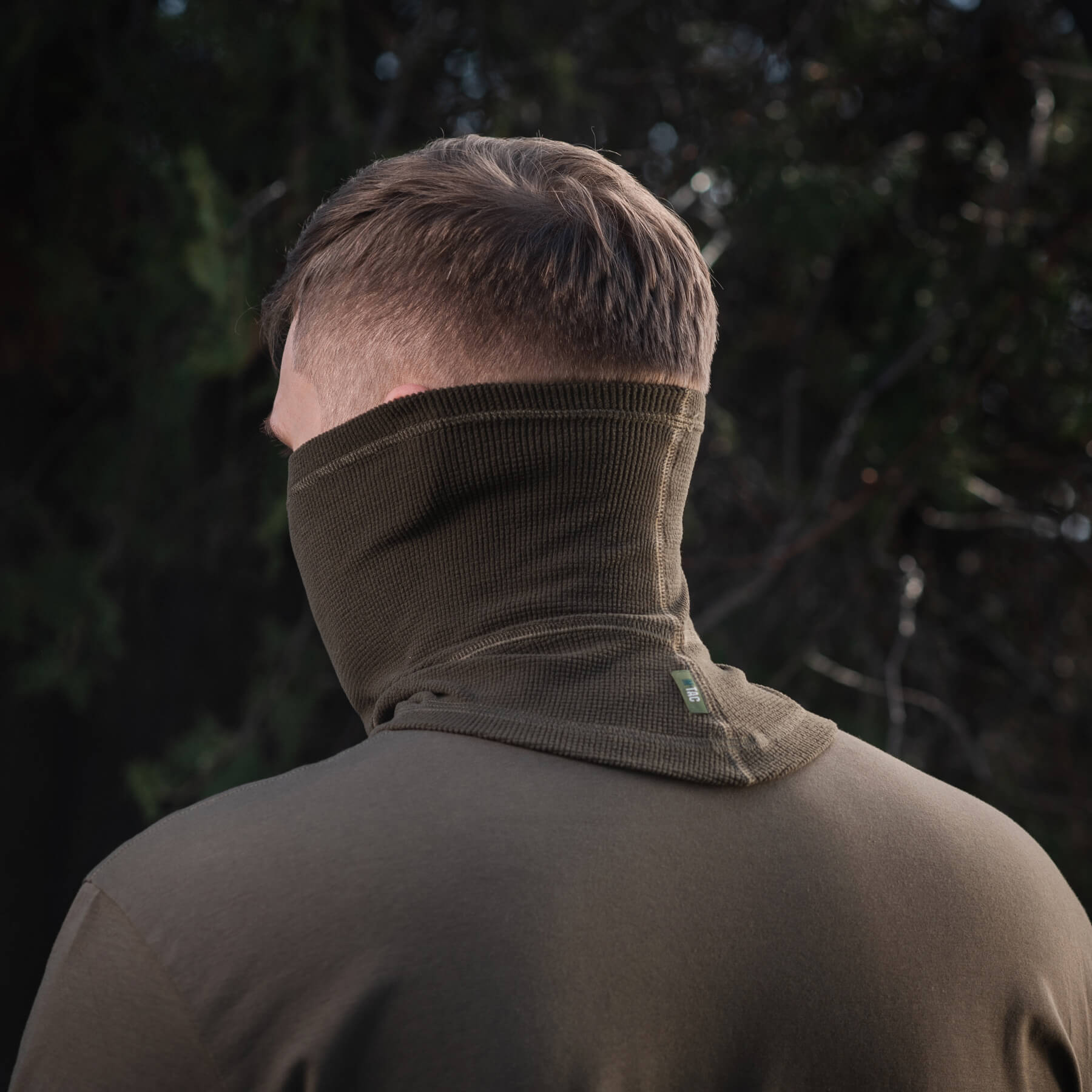 M-Tac шарф-труба анатомический микрофлис рип-стоп Dark Olive — 19