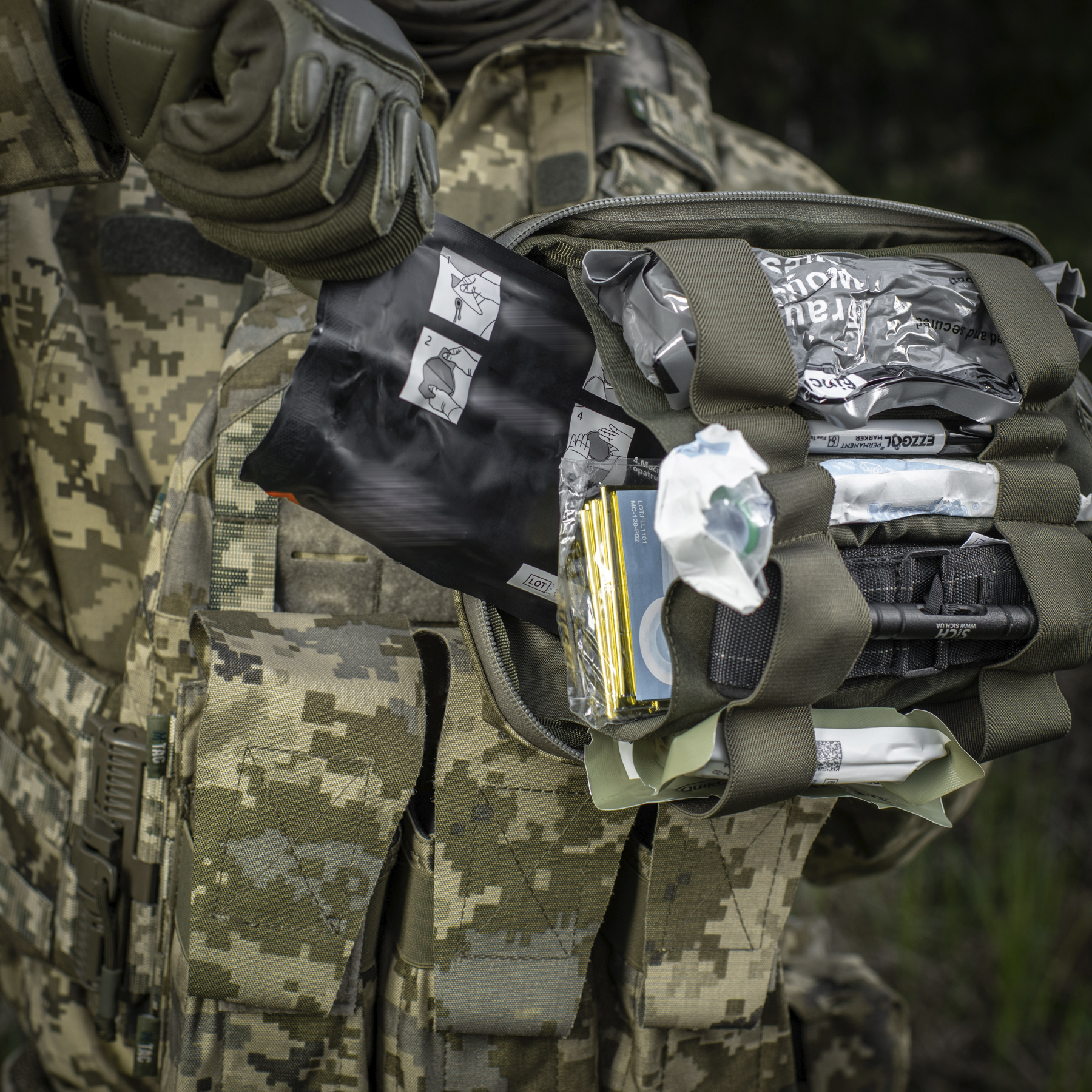 M-Tac подсумок медицинский горизонтальный ROLL Elite MM14 — 27