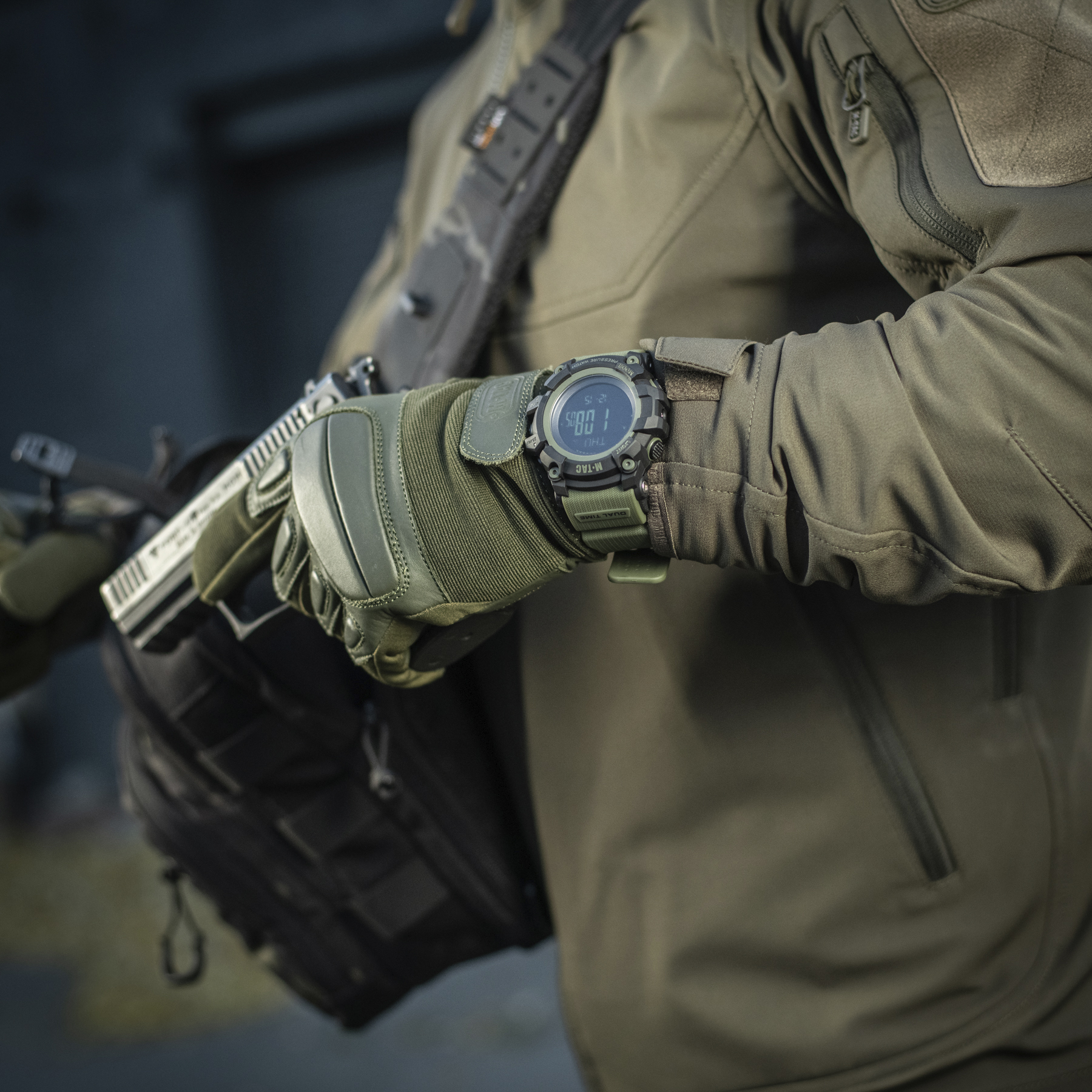 M-Tac часы тактические Adventure Black/Olive — 10