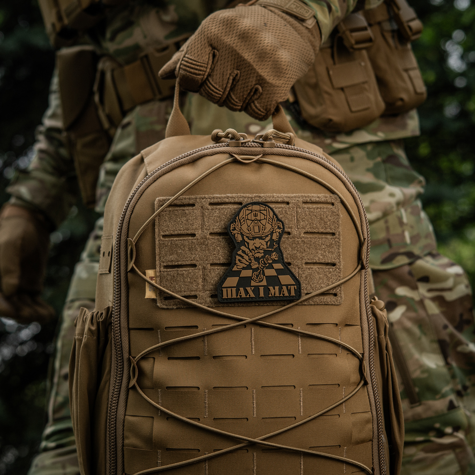 M-Tac нашивка Шах і Мат Black/Coyote — 14