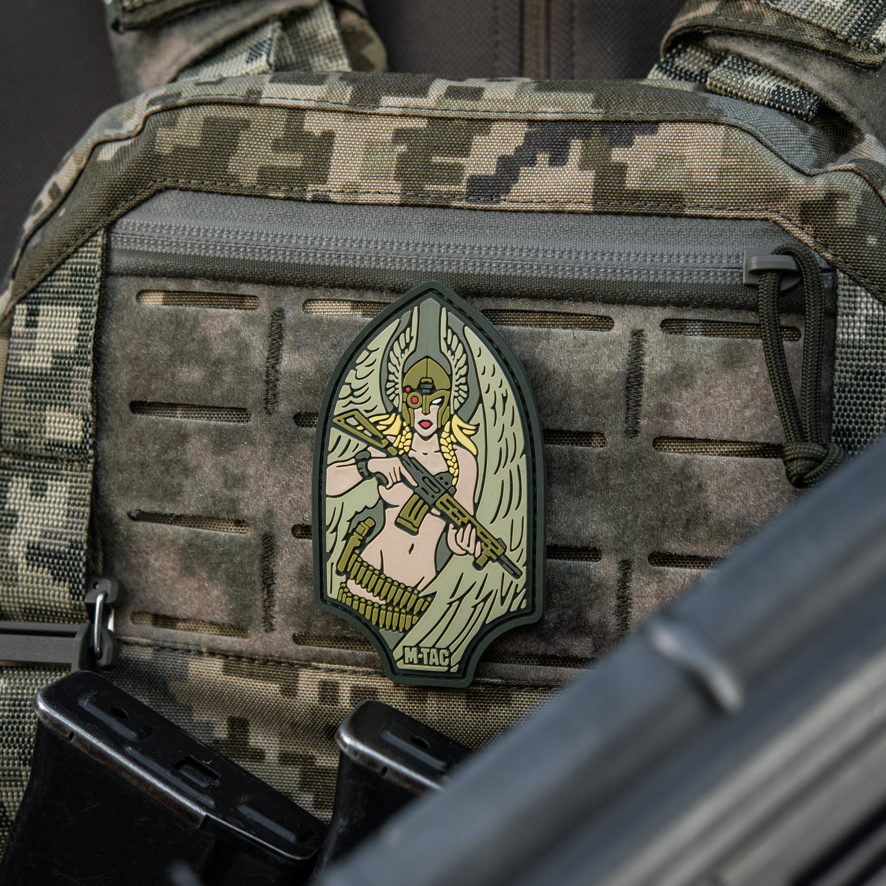 M-Tac нашивка Піка Валькірія PVC olive — 5