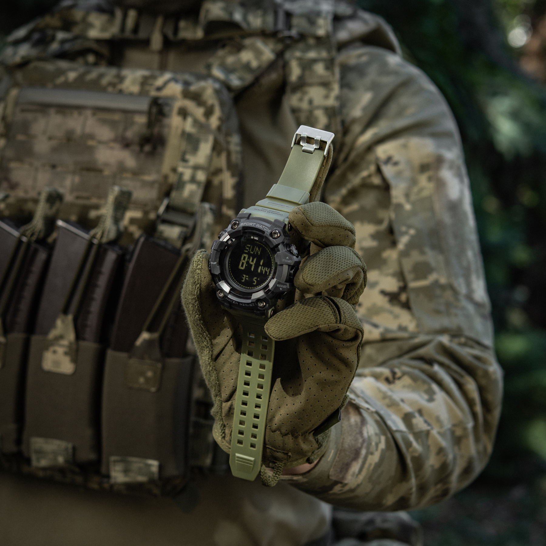 M-Tac часы тактические 2037 Army Green — 25