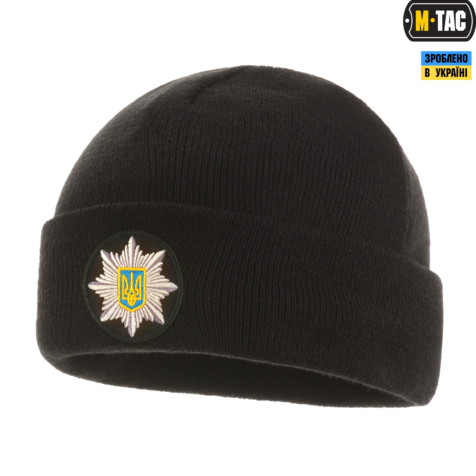M-Tac шапка Полиция тонкая вязка 100% акрил Black — 5