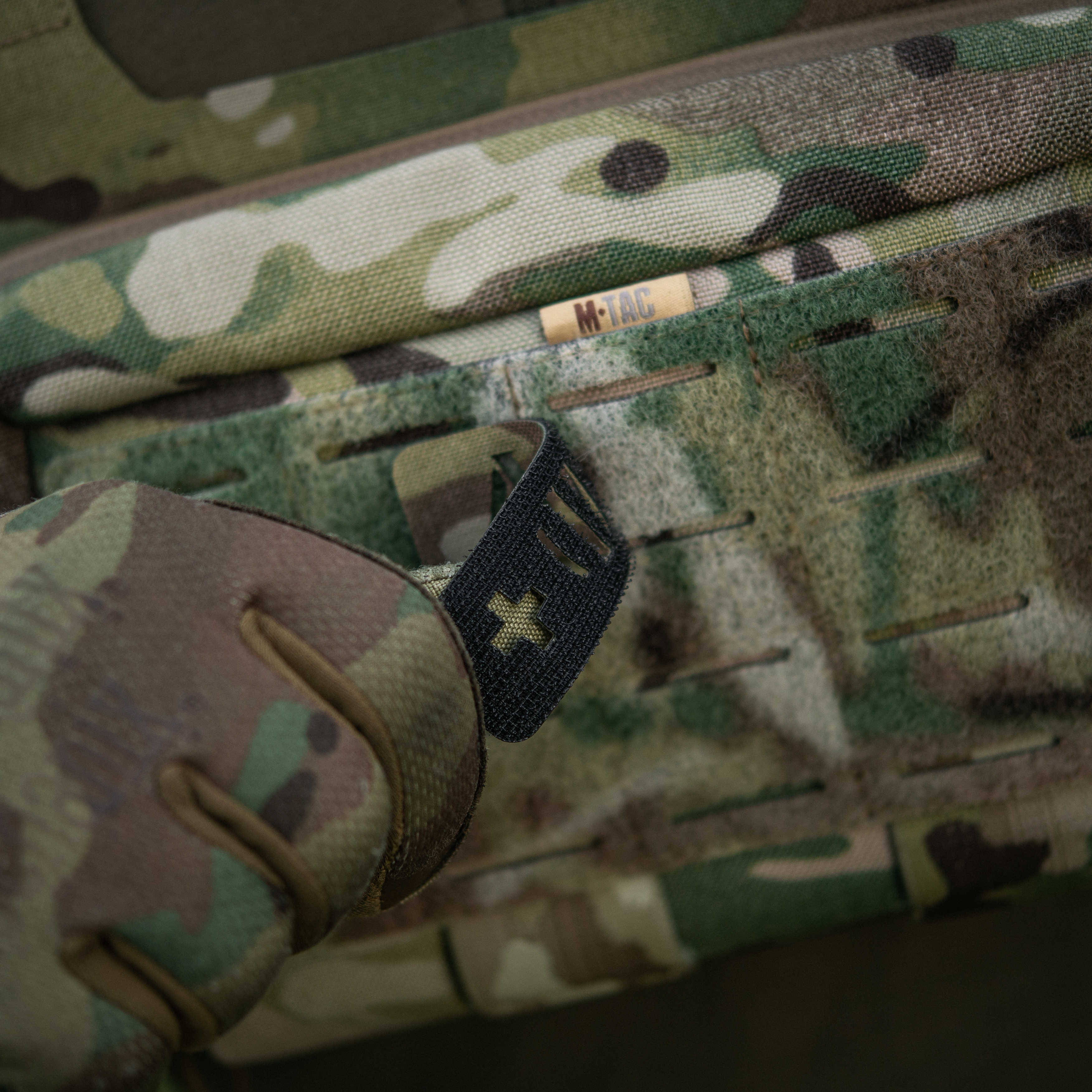M-Tac нашивка группа крови A (II) + сквозная Laser Cut 25х80 Multicam — 6