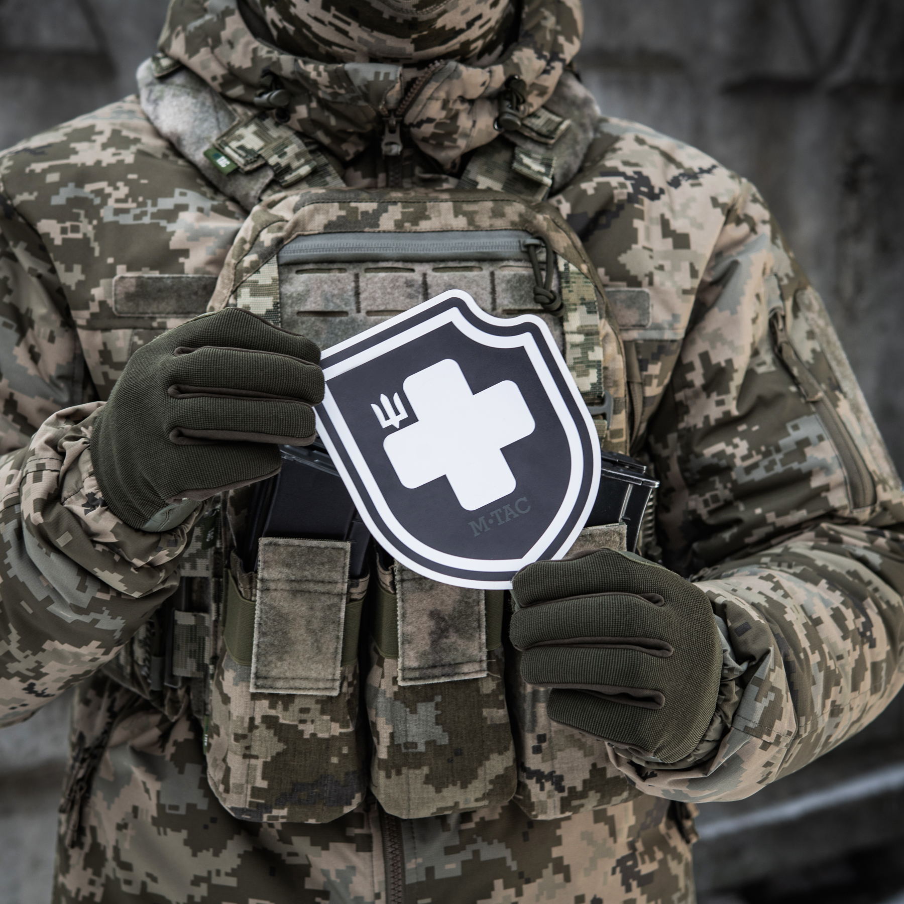 M-Tac наклейка Хрест ЗСУ Black — 3