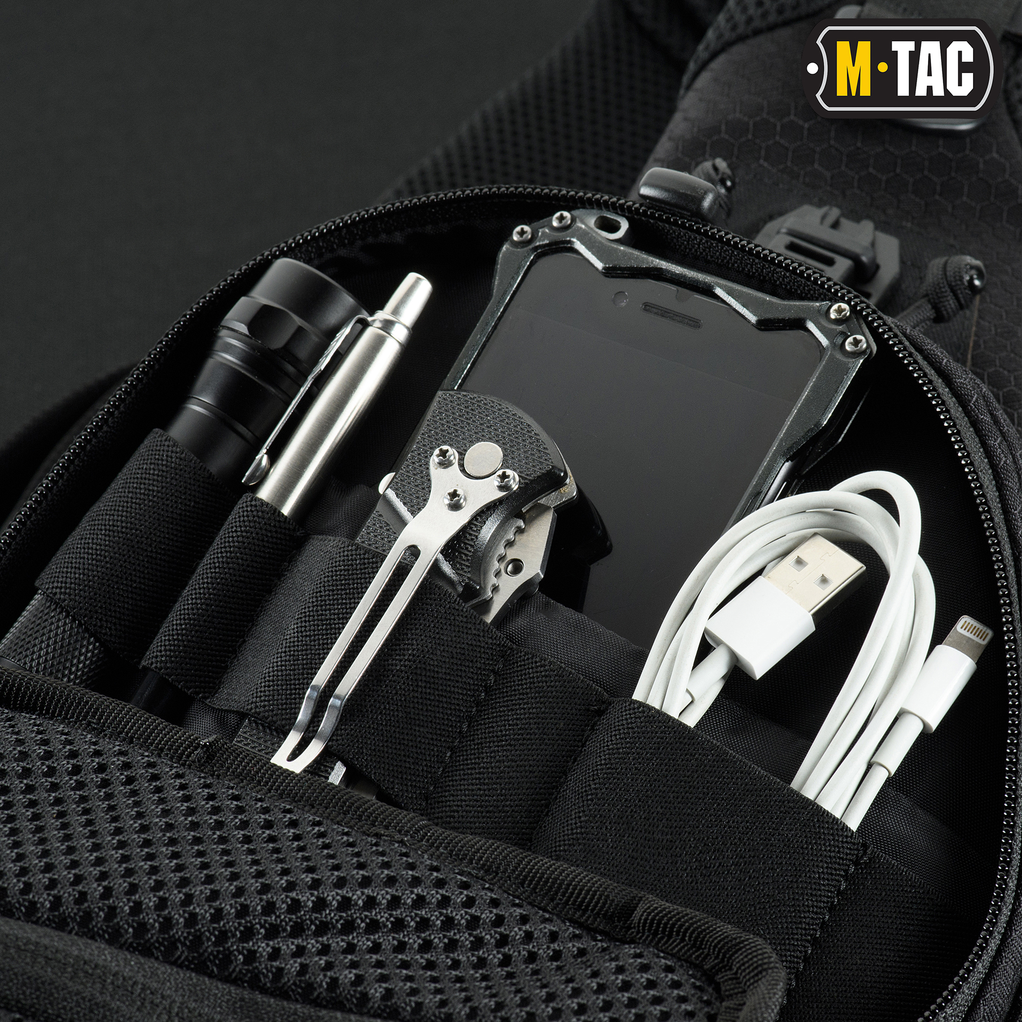 M-Tac сумка Buckler Bag Elite Hex Black — 8