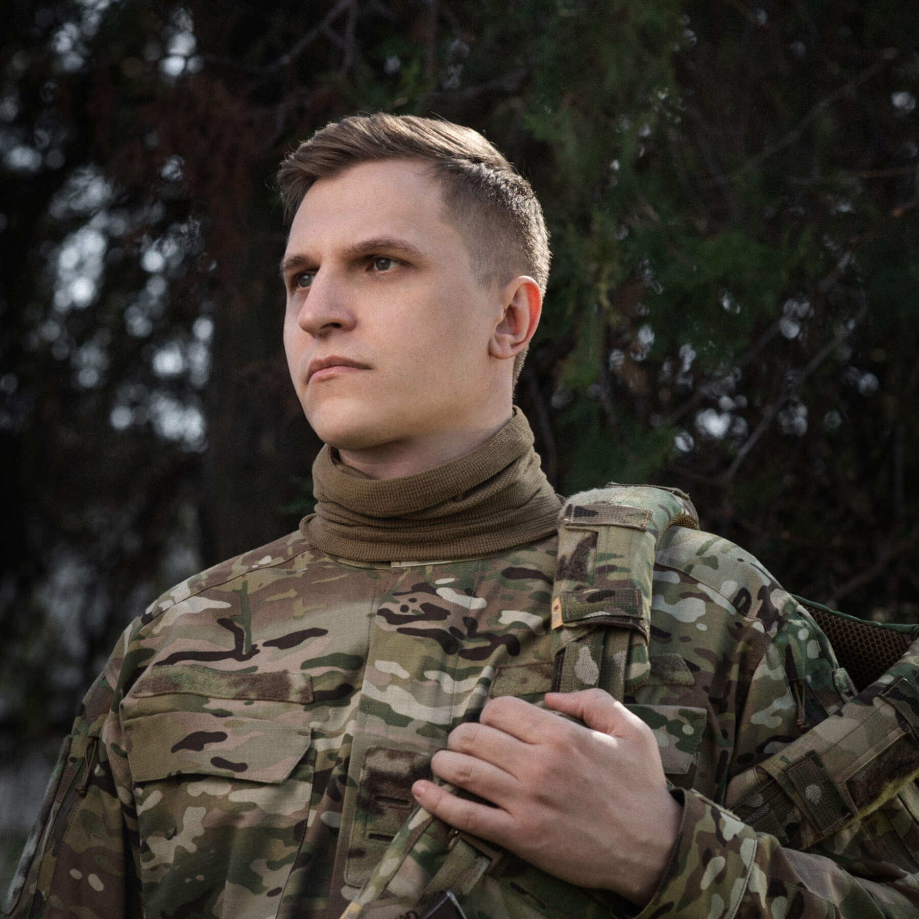 M-Tac шарф-труба микрофлис рип-стоп Tan — 16