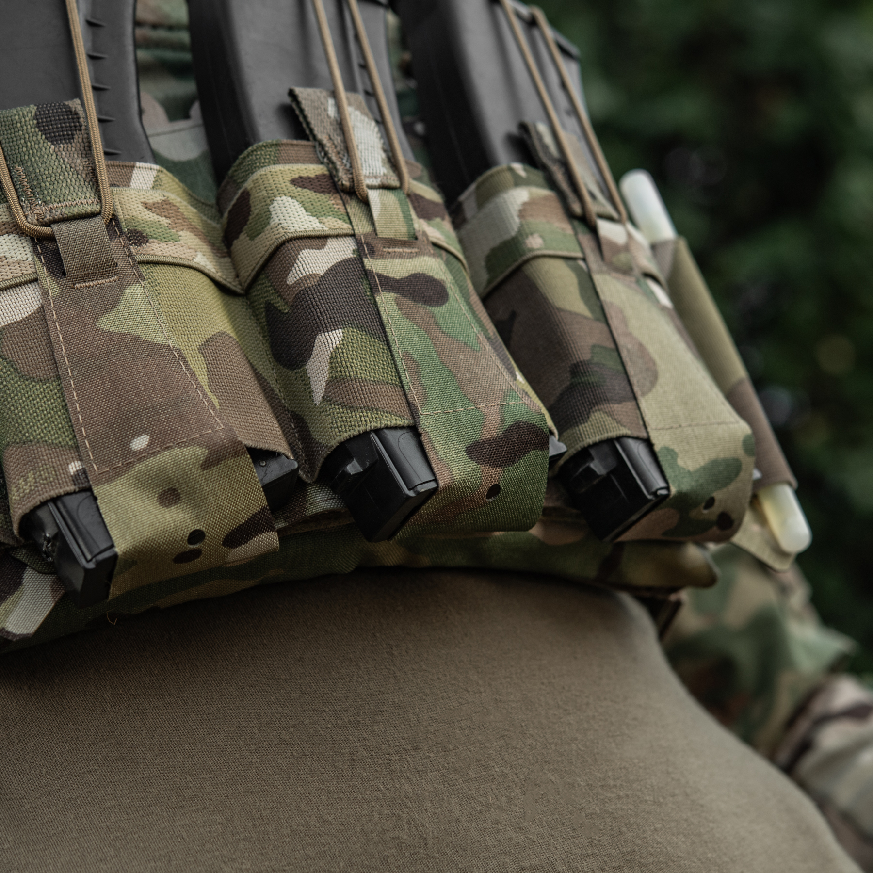 M-Tac передняя панель для плитоноски Cuirass QRS на три магазина Multicam — 17