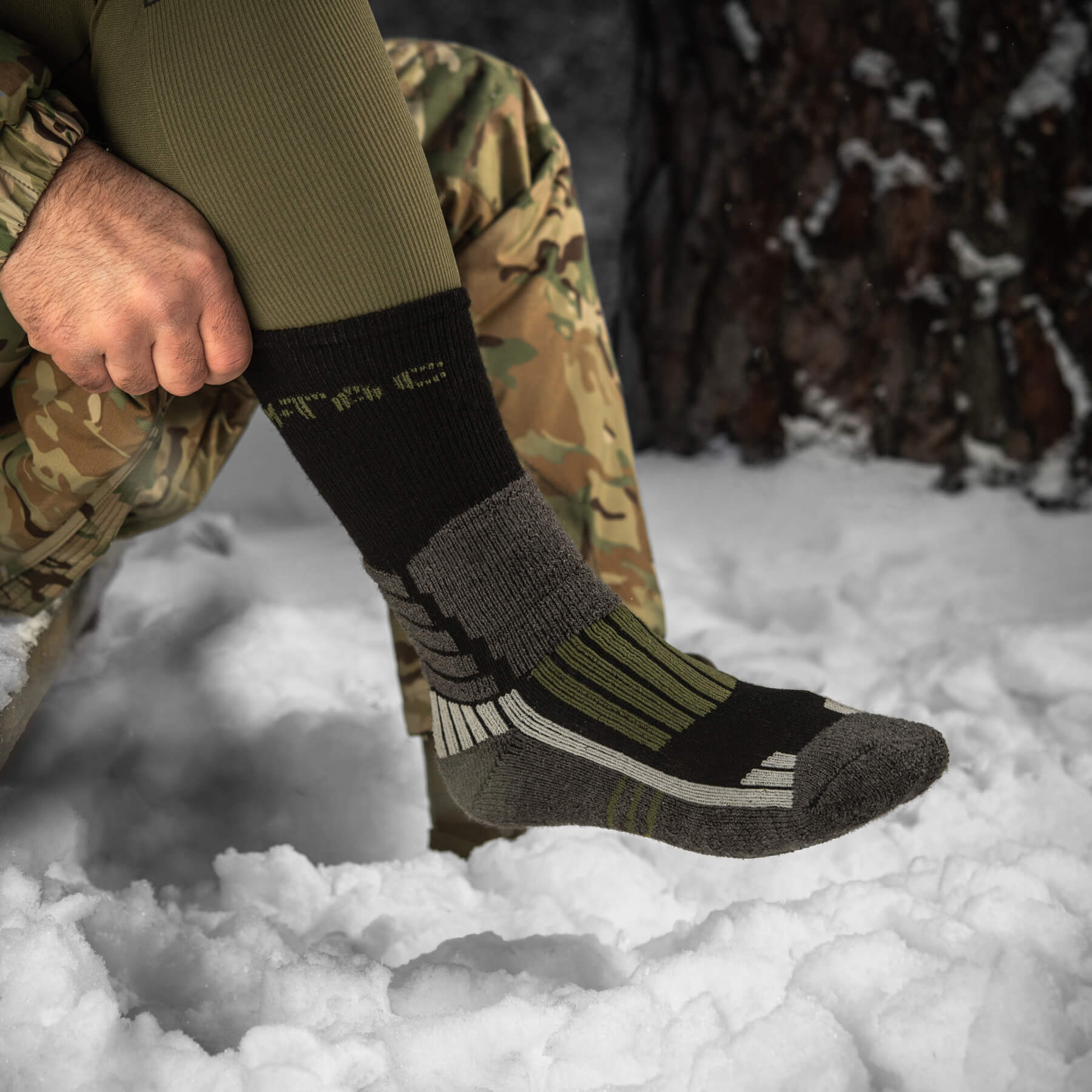 M-Tac шкарпетки Merino Trekking Olive — 10