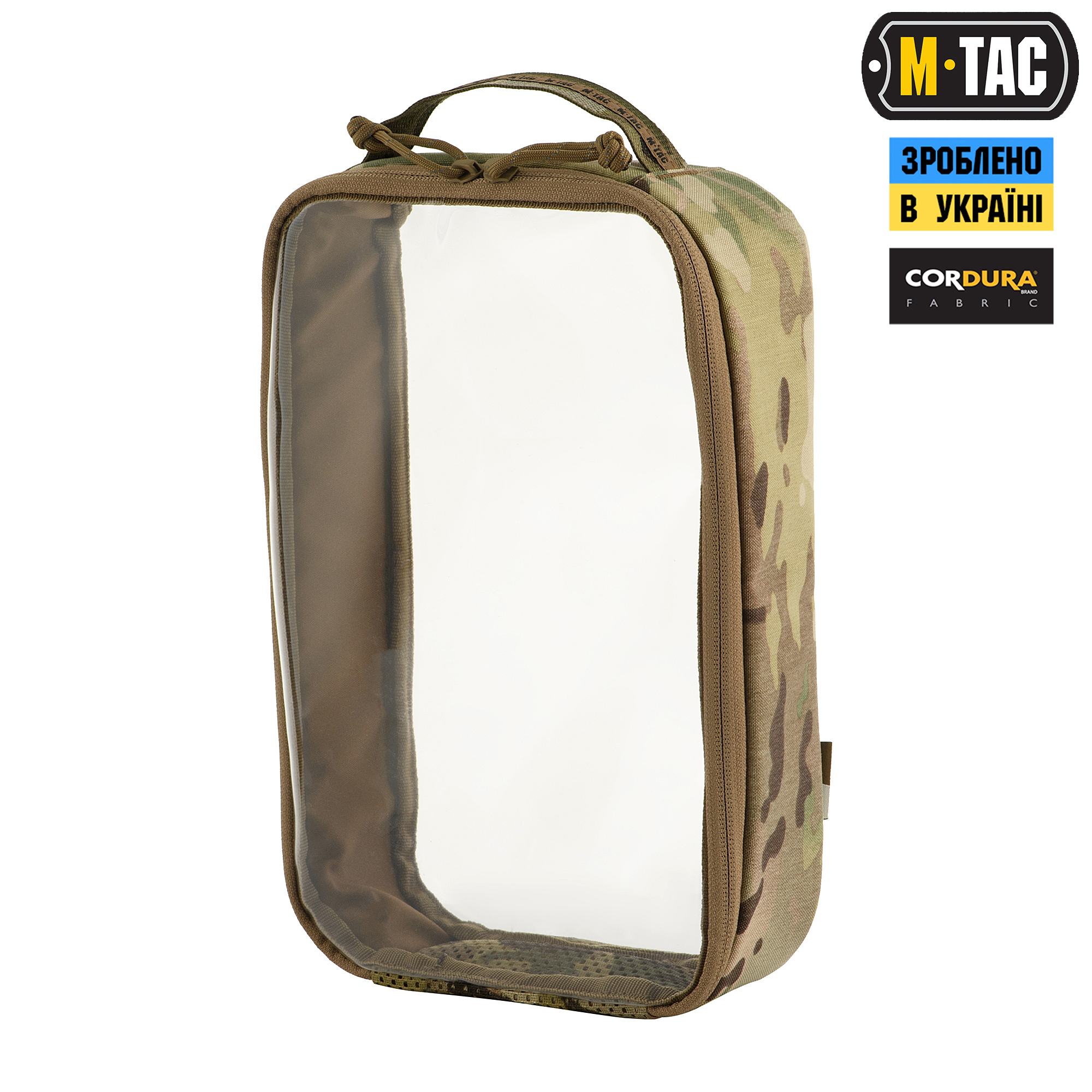 M-Tac органайзер утилитарный прозрачный Elite Large (30х19 см) Multicam — 2