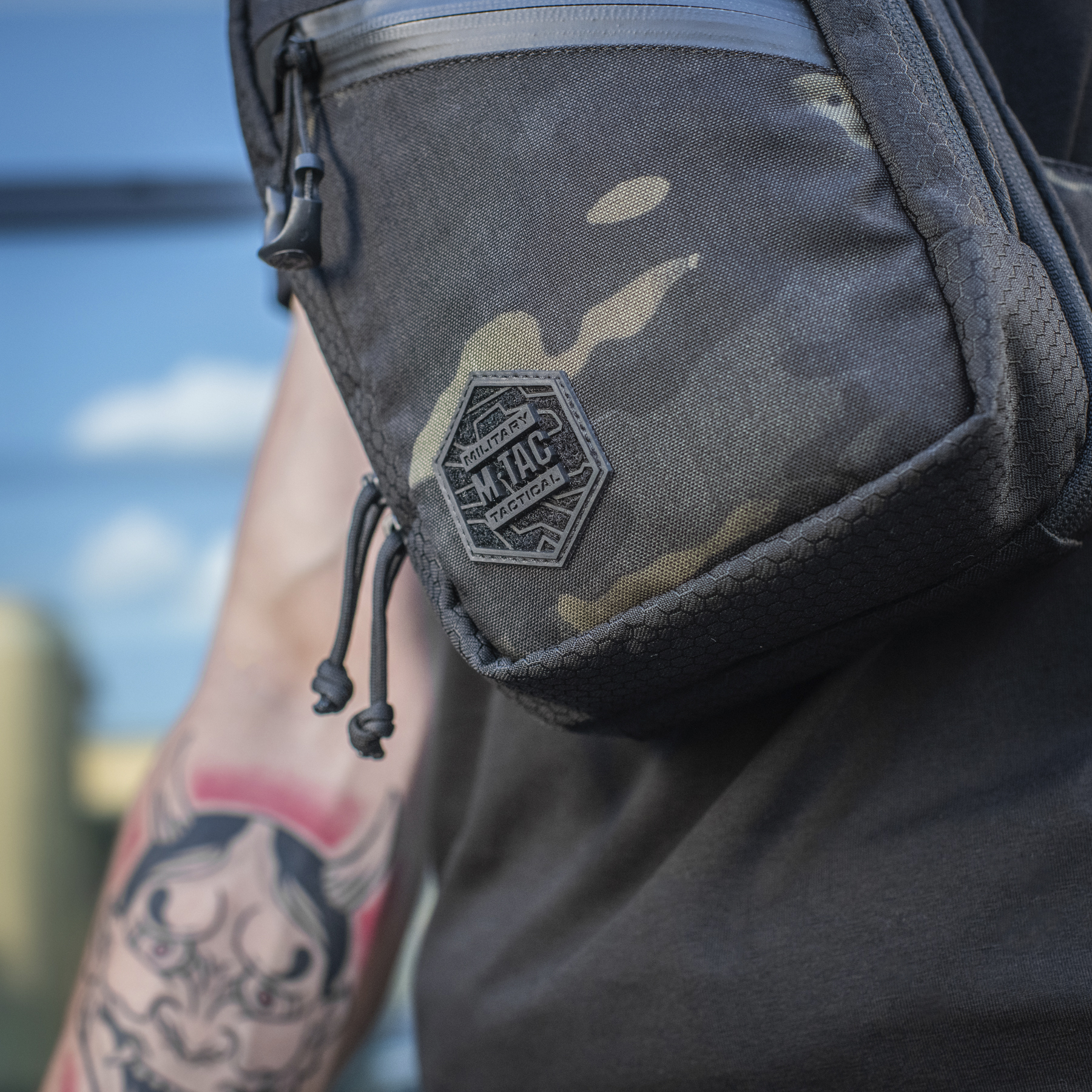M-Tac сумка Sling Pistol Bag Elite Hex Multicam Black/Black — 6