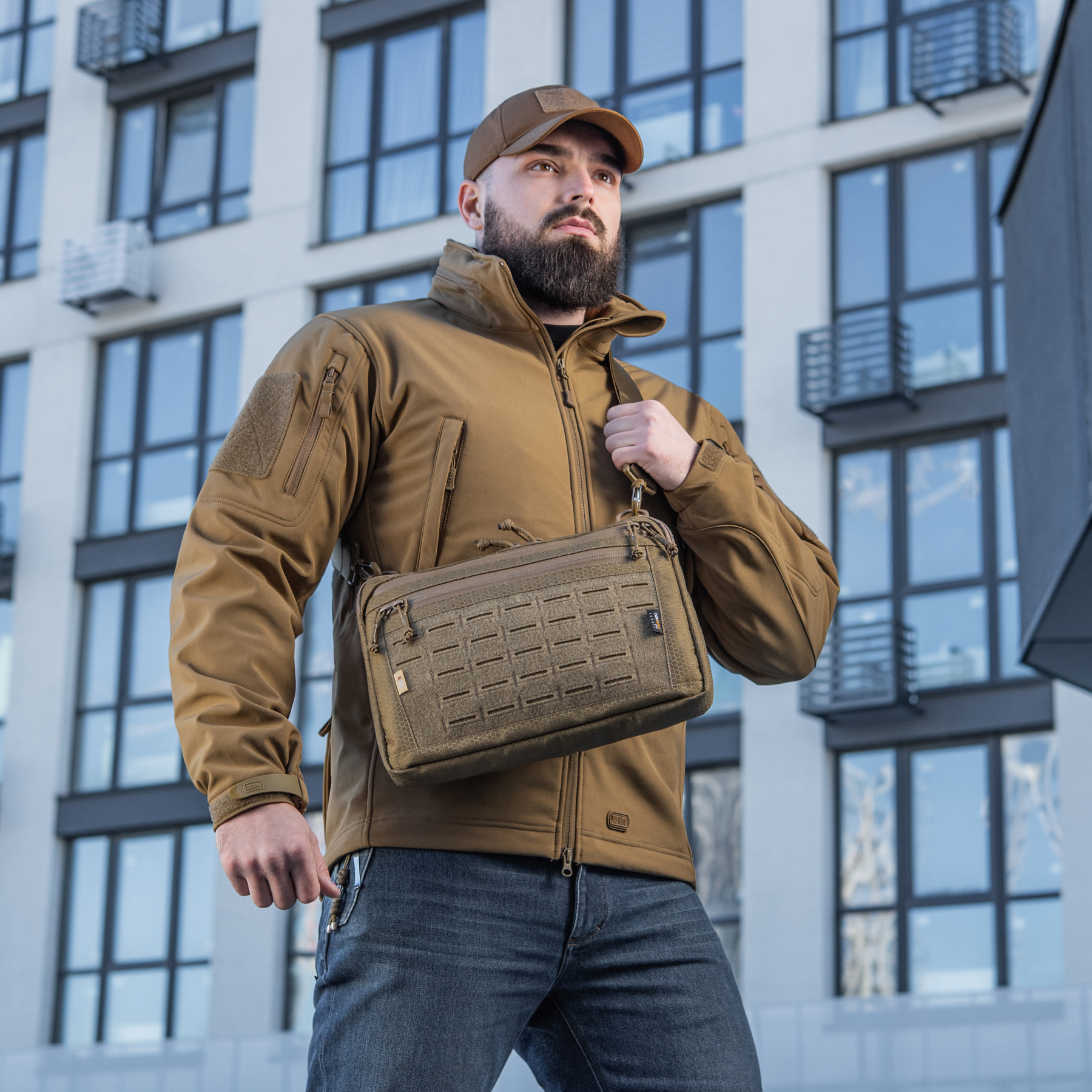 M-Tac сумка Admin Bag Large Elite с липучкой Hex Coyote — 14
