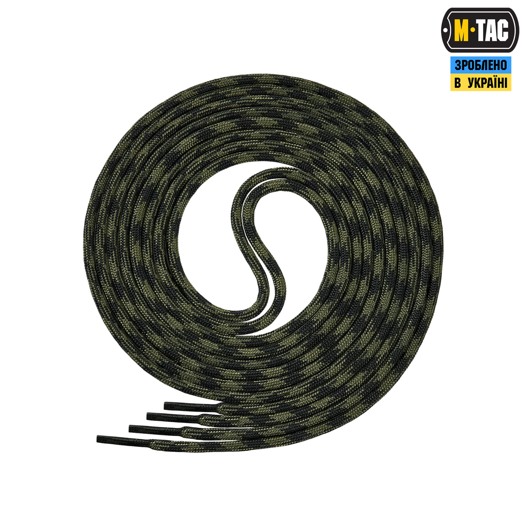 M-Tac шнурки Mil-Spec Nylon Black forest — 4