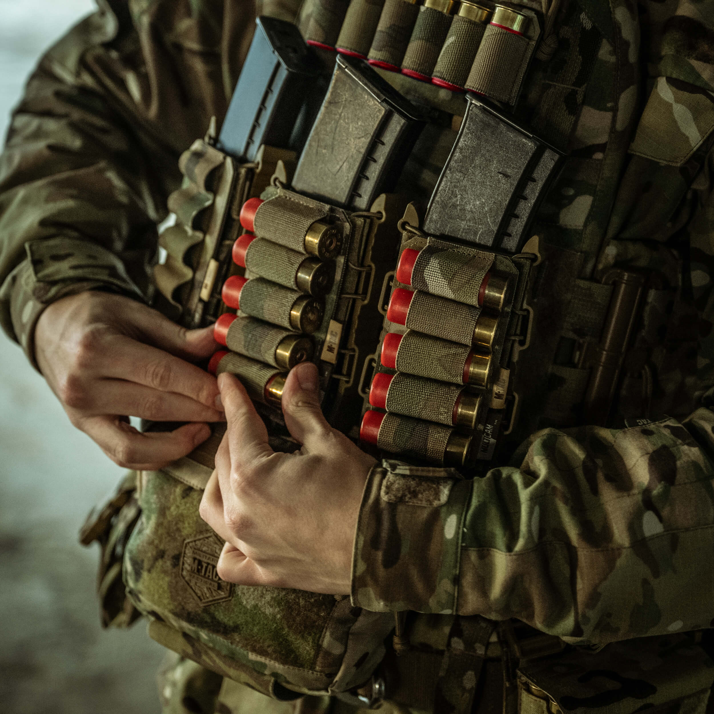 M-Tac патронташ на липучке для патронов 12 калибра Multicam — 14