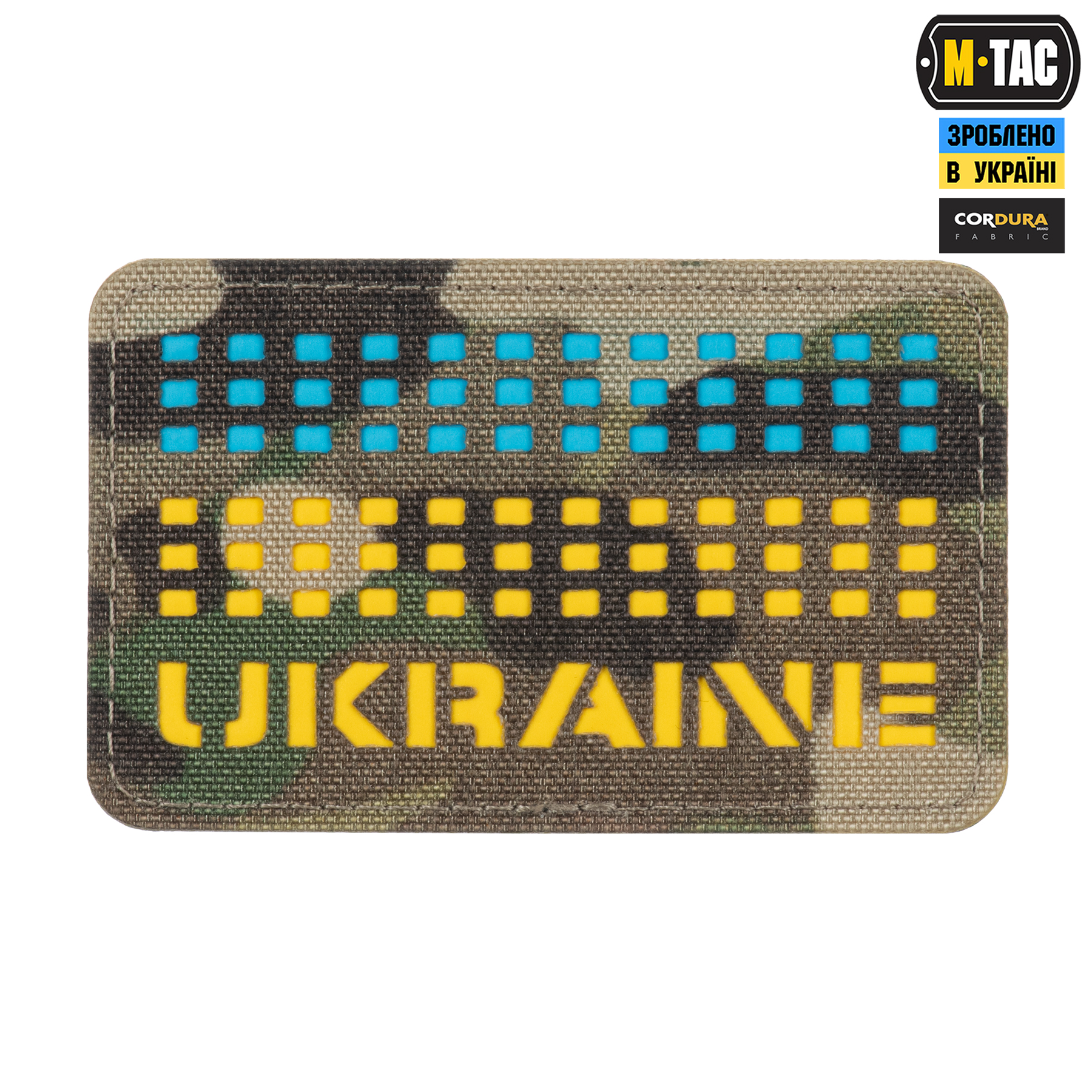 M-Tac нашивка Ukraine Laser Cut Multicam/Yellow/Blue/GID — 2