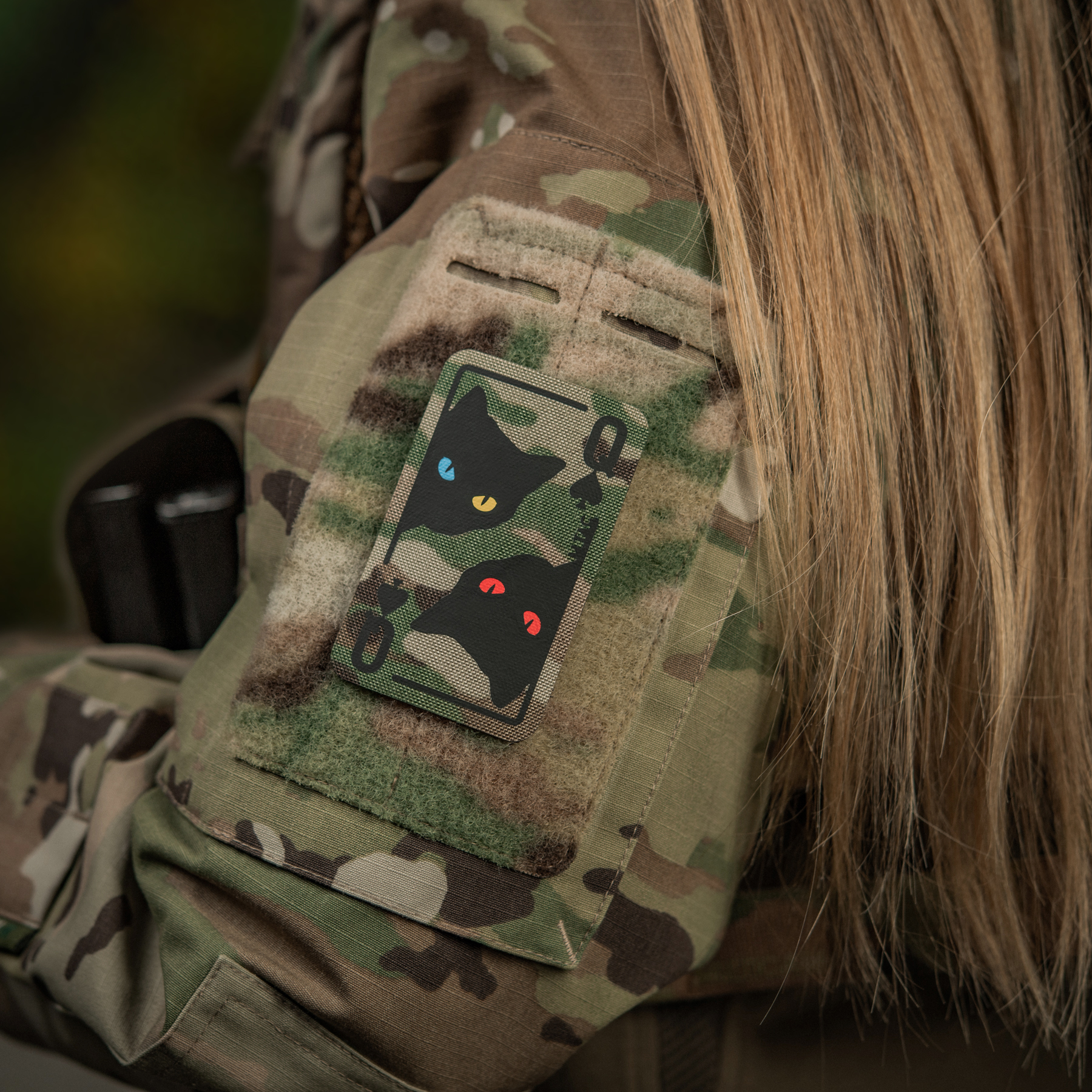 M-Tac нашивка Queen of spades Multicam/Black — 11