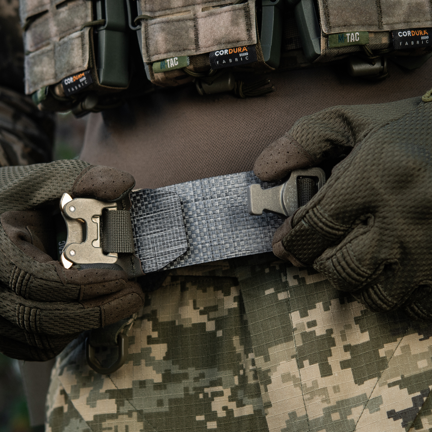M-Tac ремень Tiger Belt Cobra Buckle Ranger Green — 15