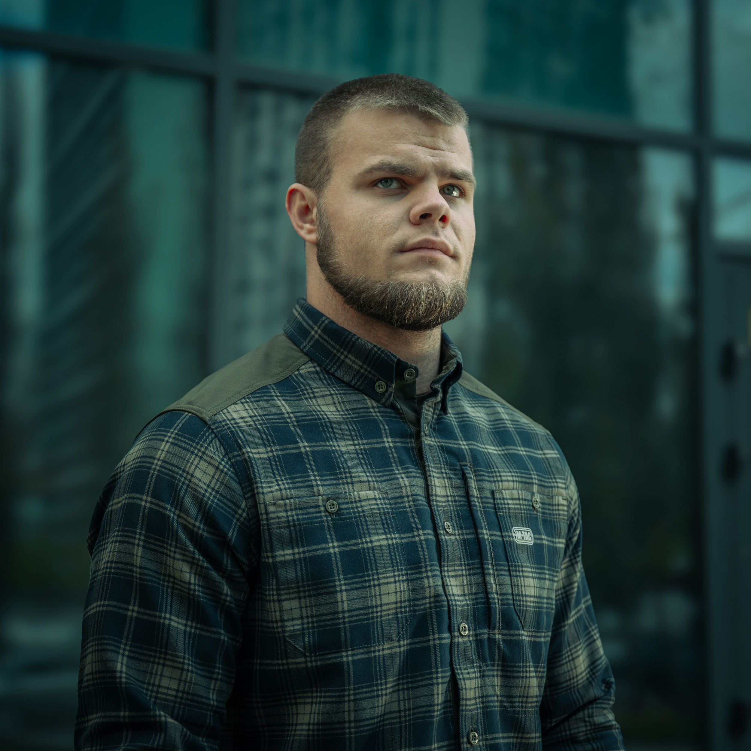 M-Tac рубашка Redneck Shirt Olive/Navy Blue — 31