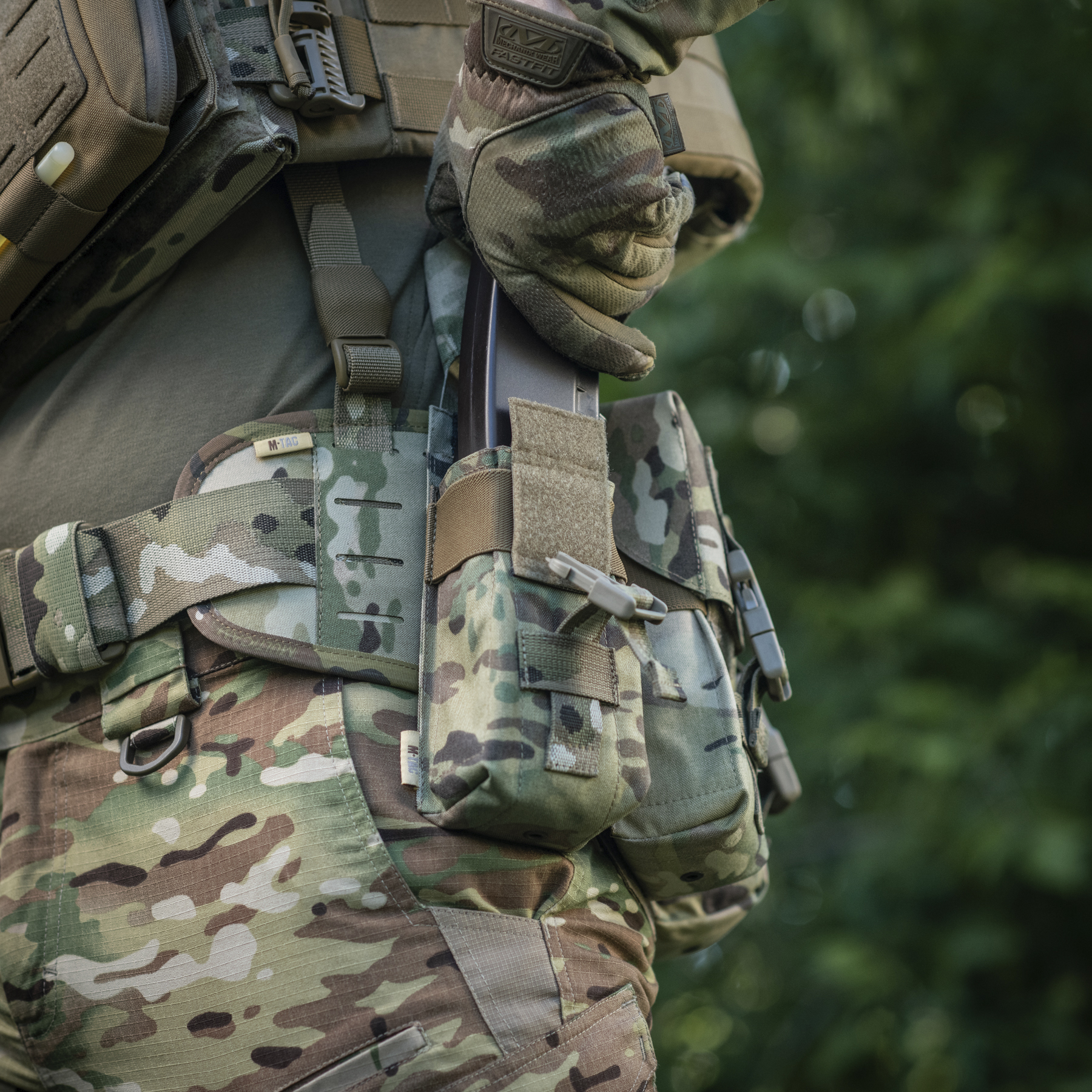 M-Tac подсумок на два магазина закрытый Fastex Multicam — 8
