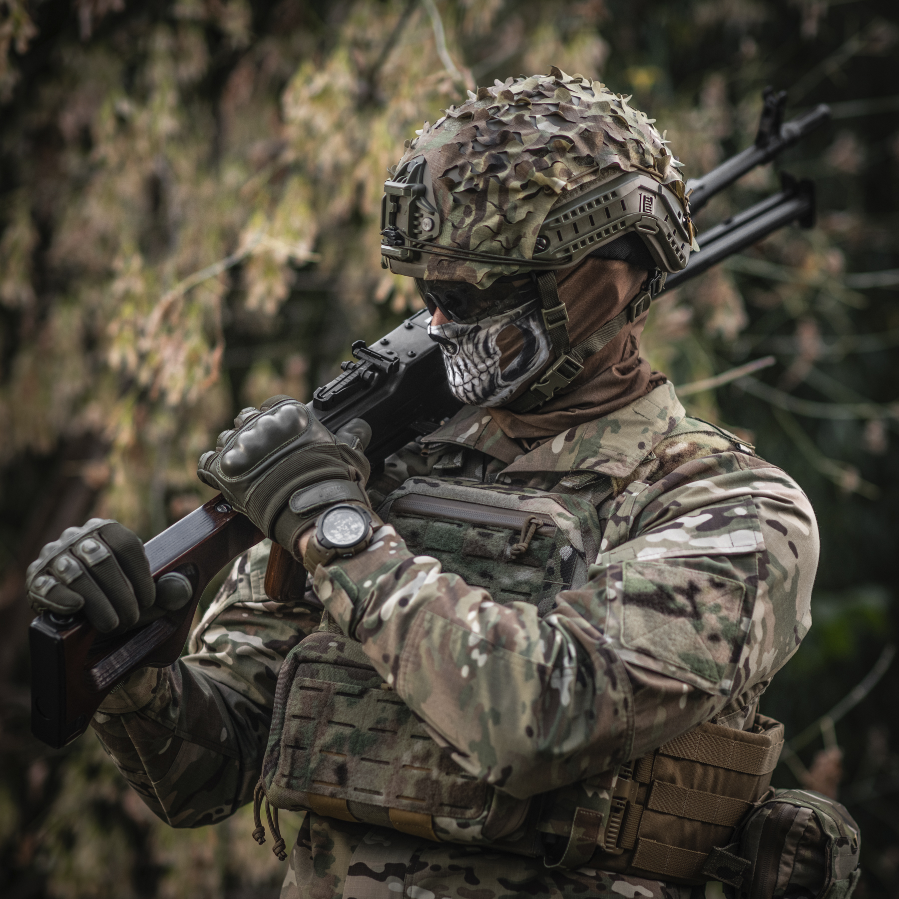 M-Tac шарф-труба облегченный Reaper Skull Coyote — 14