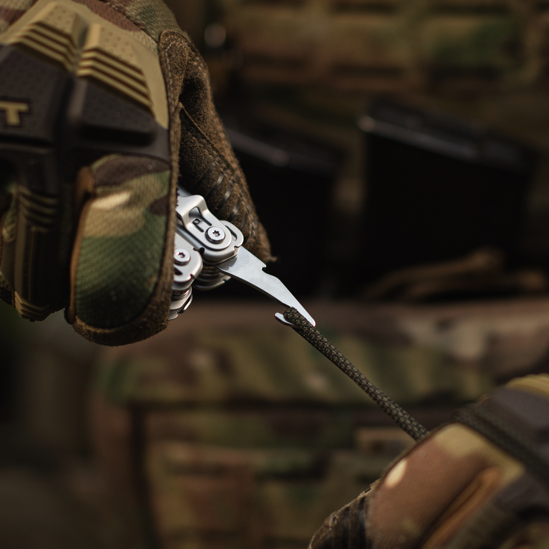 M-Tac мультитул Type 12 Steel/Damascus — 40