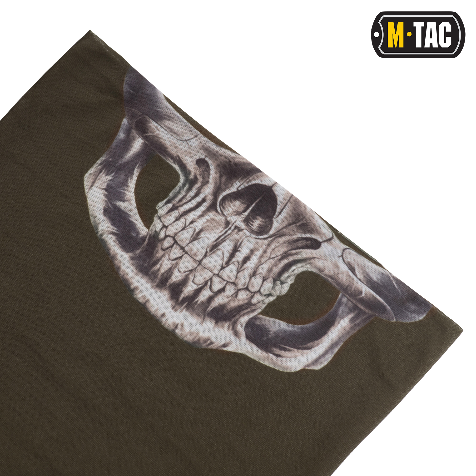 M-Tac шарф-труба облегченный Reaper Skull Olive — 5
