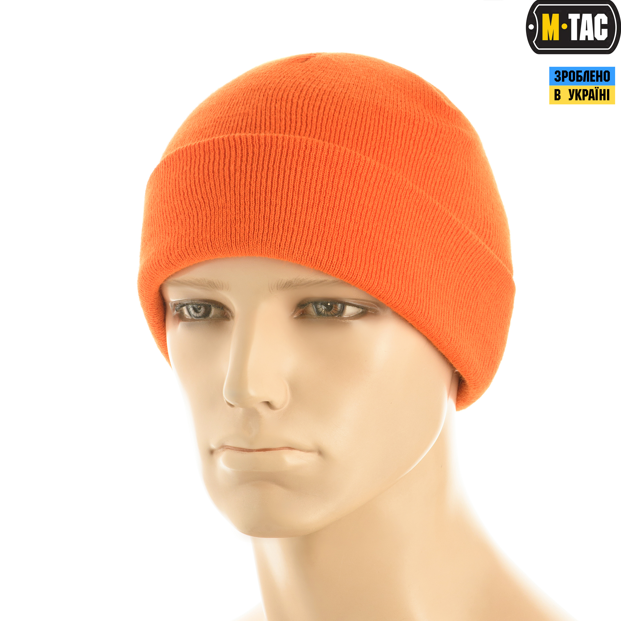 M-Tac шапка тонкая вязка 100% акрил Orange — 2